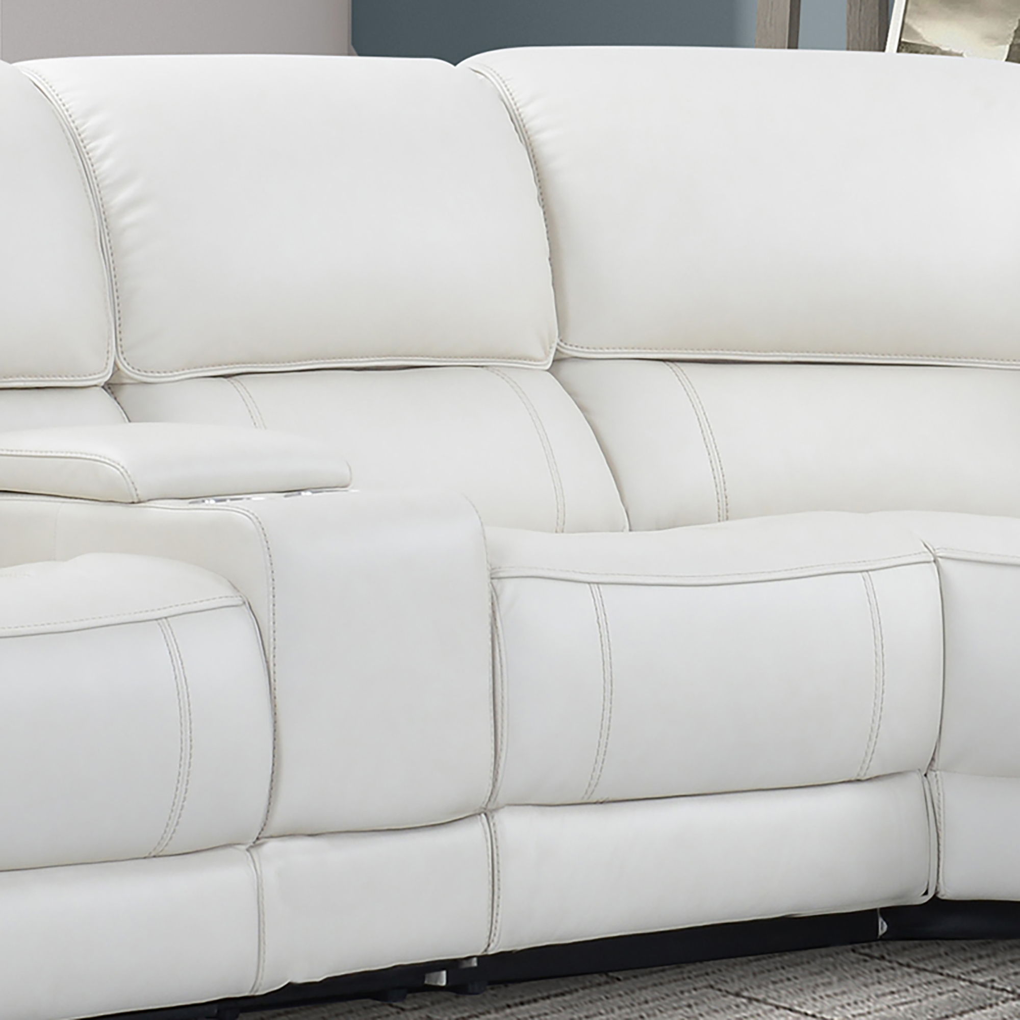 Parker House Empire - Power Armless Recliner - Verona Ivory