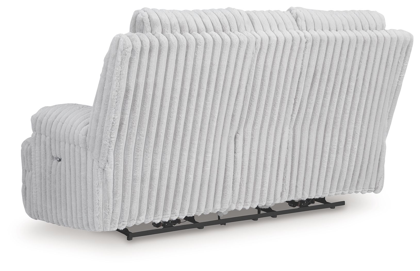 Ashley Furniture Rhines Falls - Double Reclining Power Loveseat With Console - Alloy - Image 5