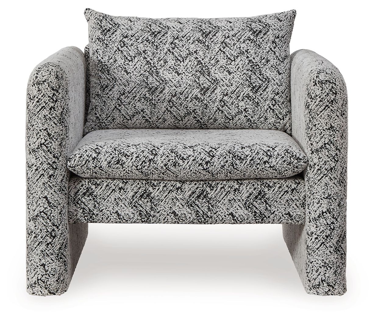 Ashley Furniture Kenbell - Accent Chair - Black / White - Image 3
