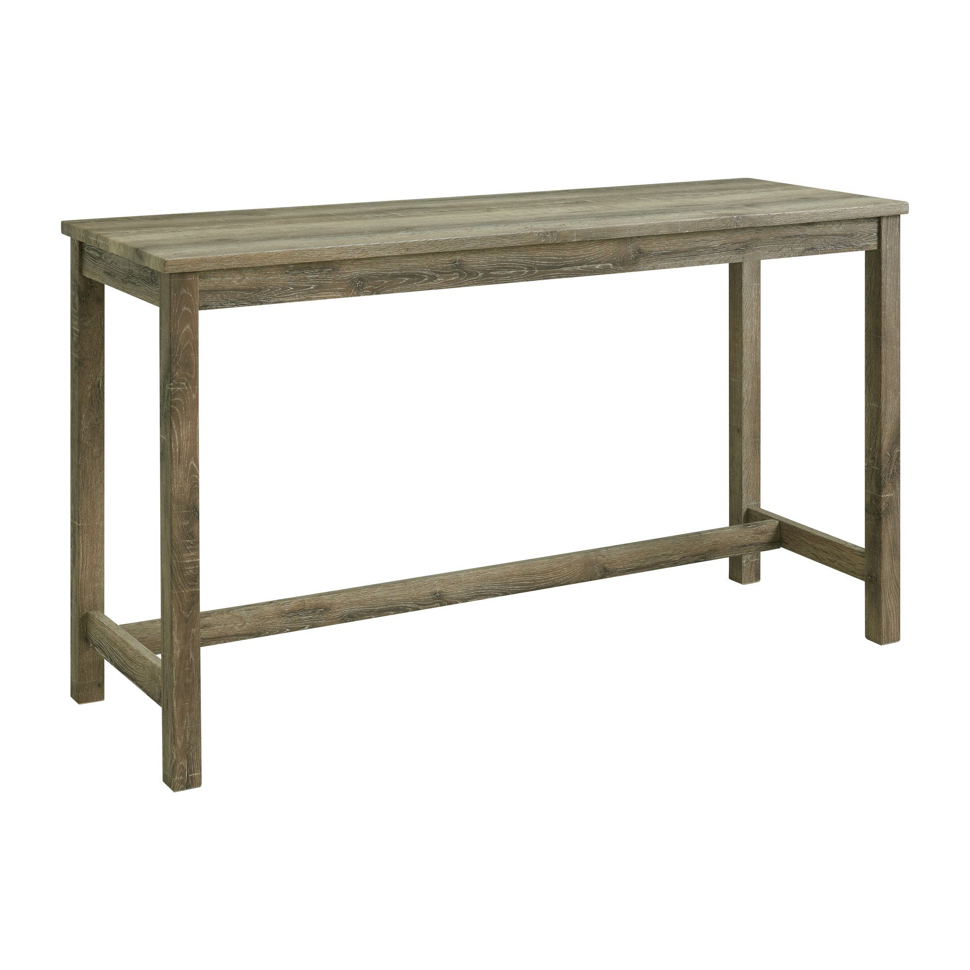 Oak Lawn - Bar Table 3A Single Pack (Table + Three Stools) - Dark Brown / Beige