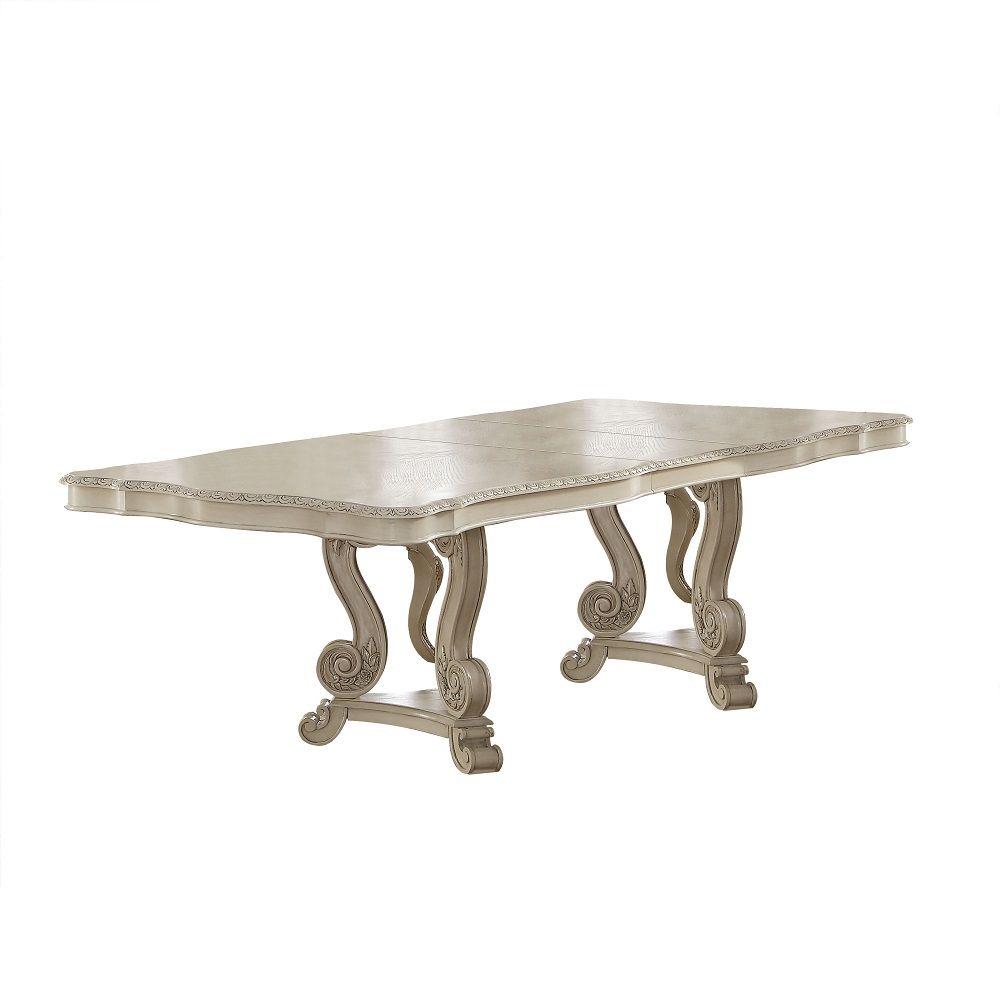 Ragenardus - Dining Table With Leaf - Antique White, beige, view 2