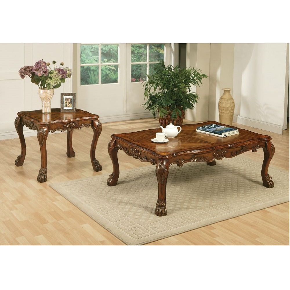 Dresden - 28" End Table - Cherry Oak, dark brown, view 2