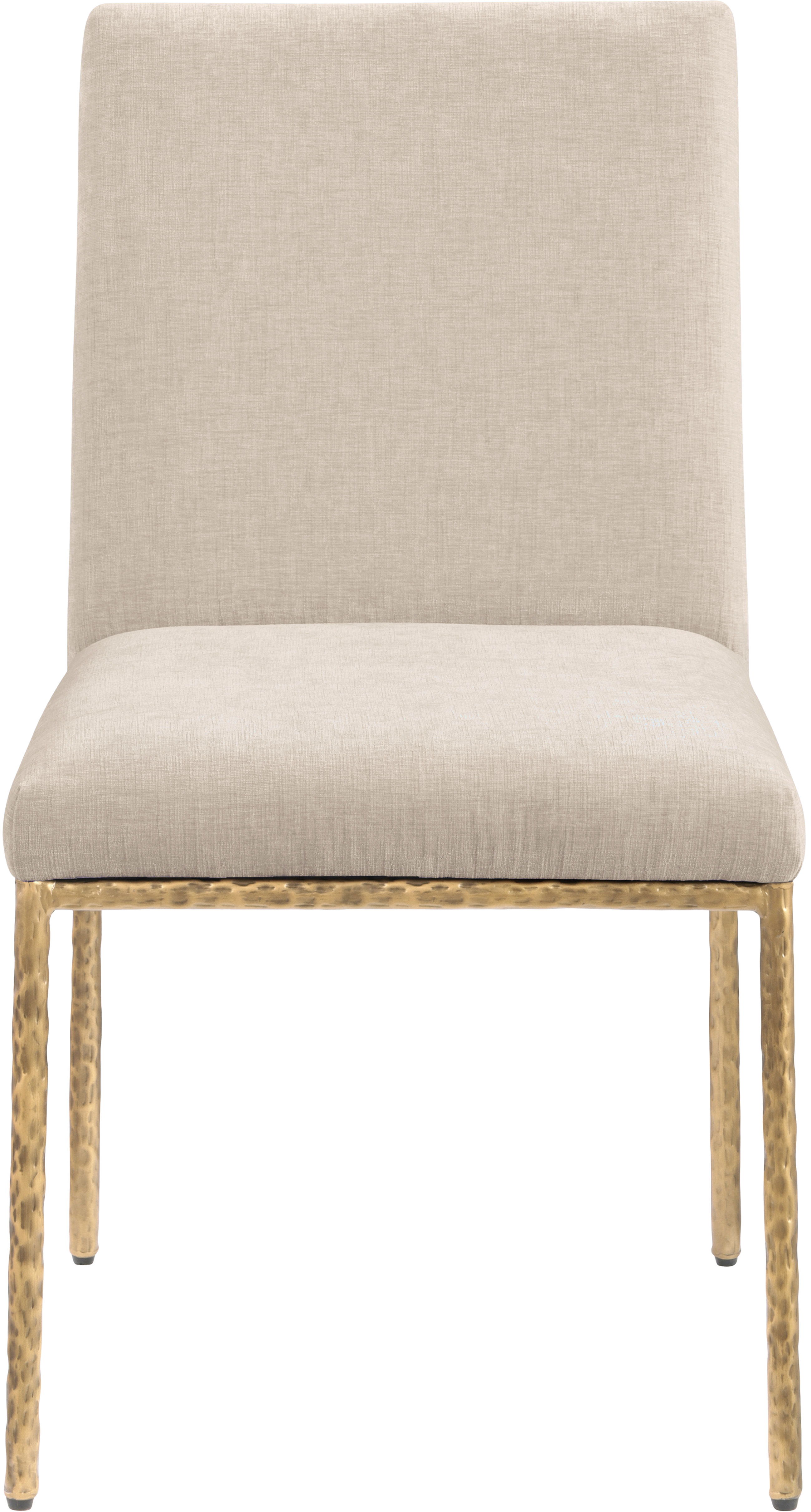 Reeves - Chenille Fabric Upholstered Dining Side Chair (Set of 2) - Beige