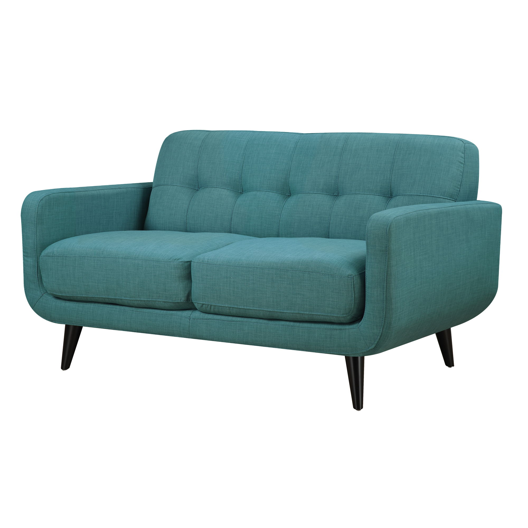 Hadley - 4480 Love Seat Heirloom Teal With No Pillow - Light Blue