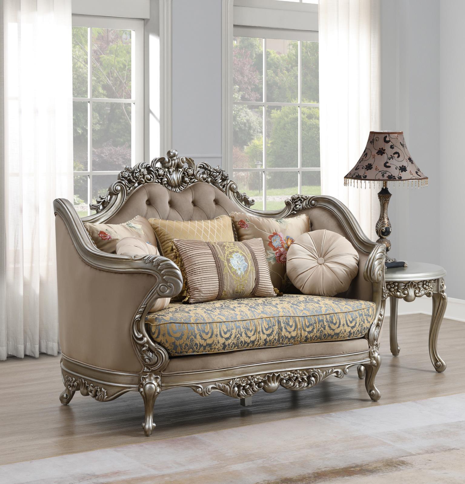U197 - 2 Piece Living Room Set (Sofa & Loveseat) - Light Brown
