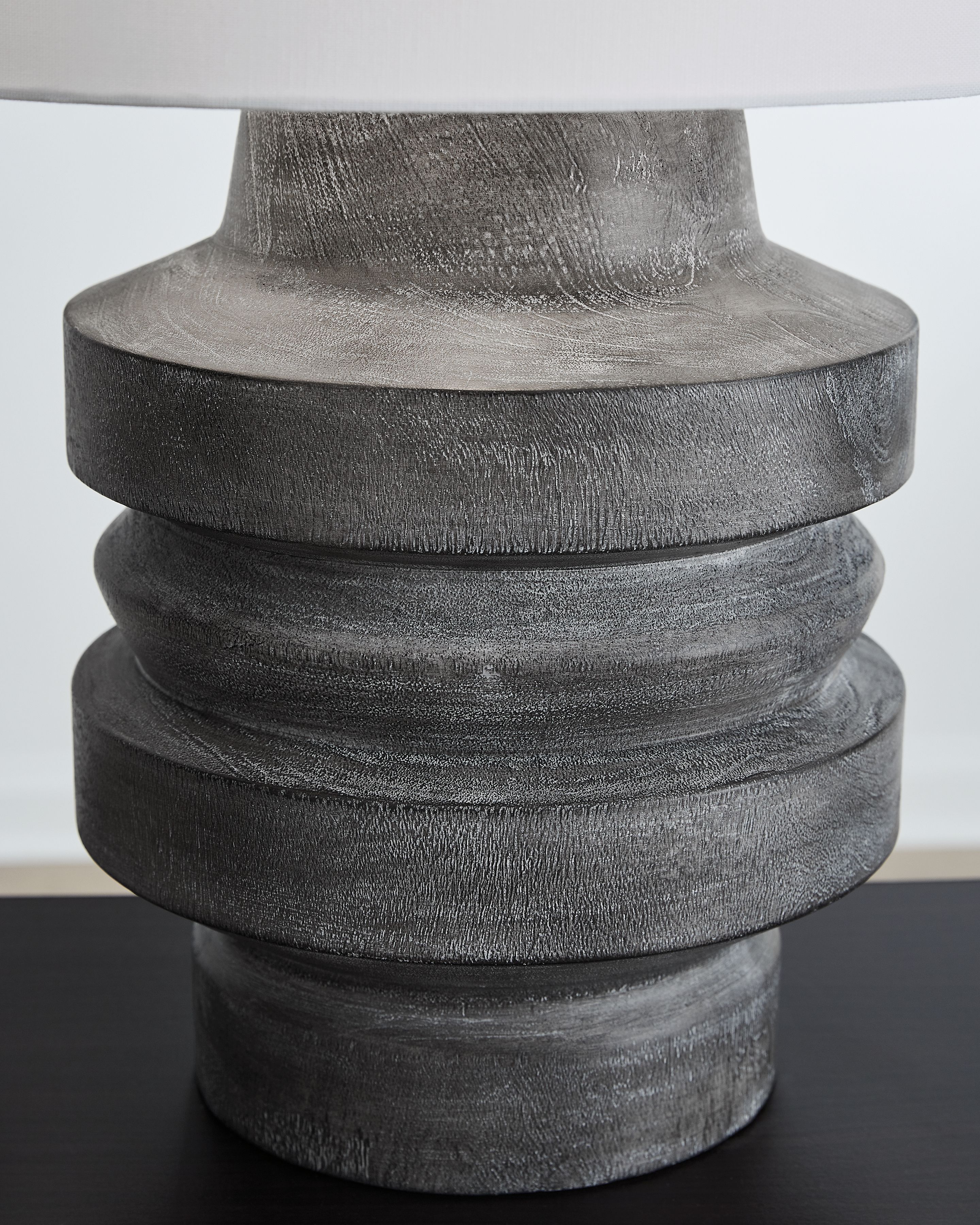 Ashley Furniture Wahida - Poly Table Lamp - Distressed Black - Image 3