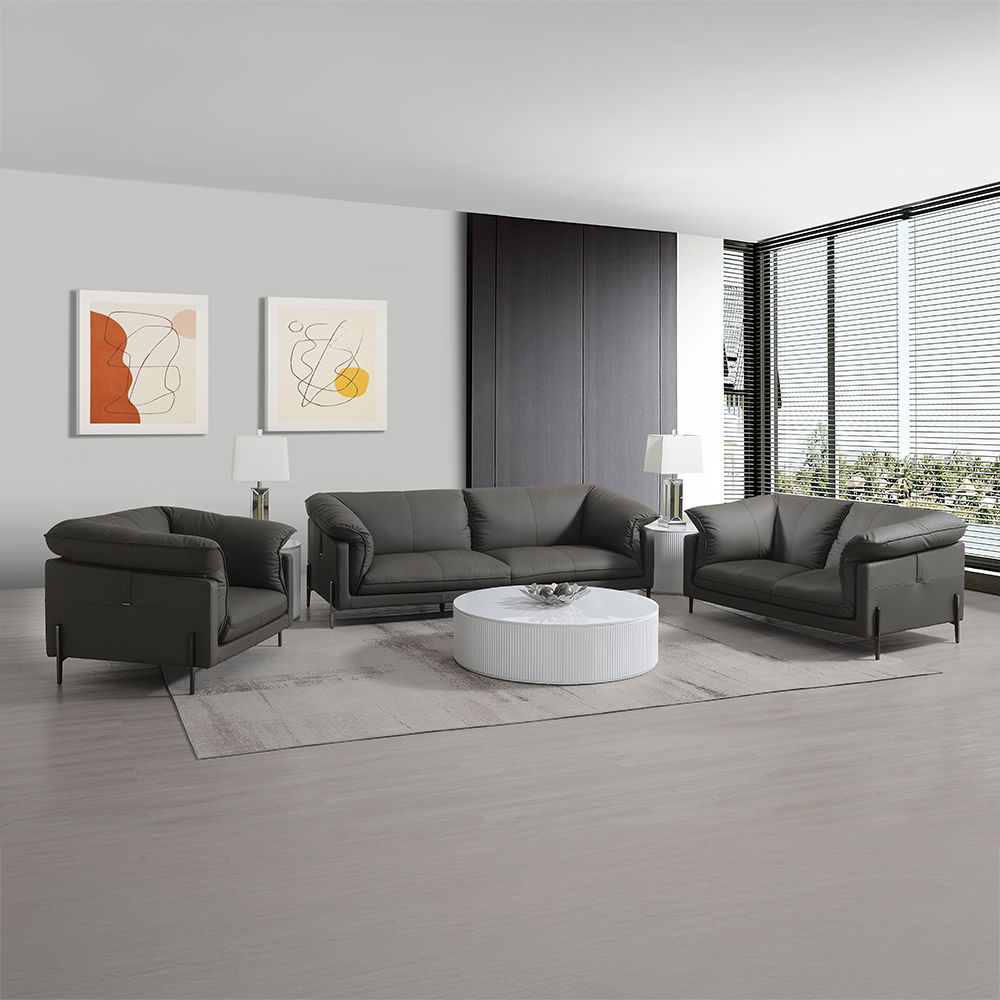 Tadi - Sofa - Black Top Grain Leather, black, view 8