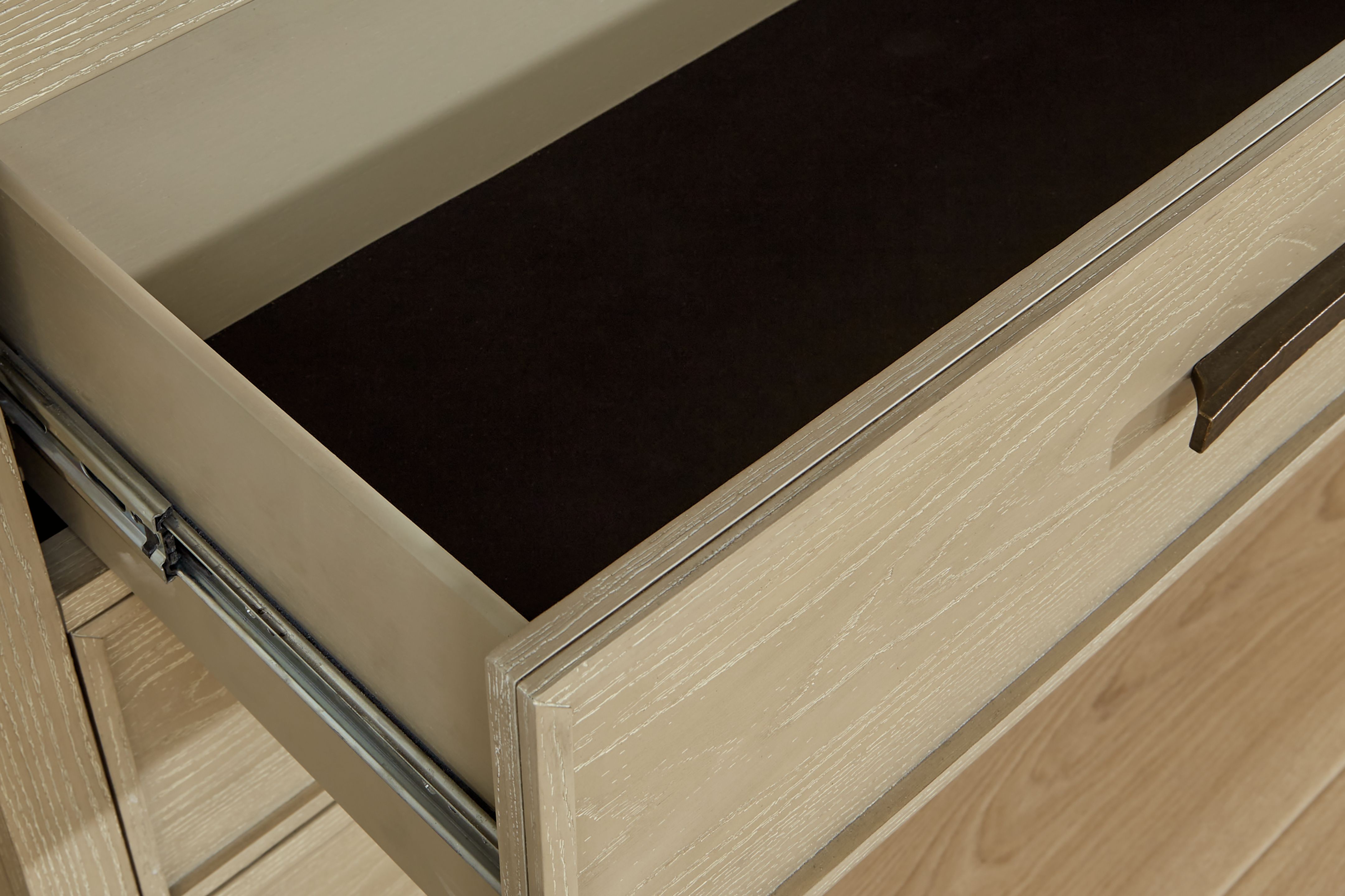 Calmoro - Dresser And Mirror - Gray