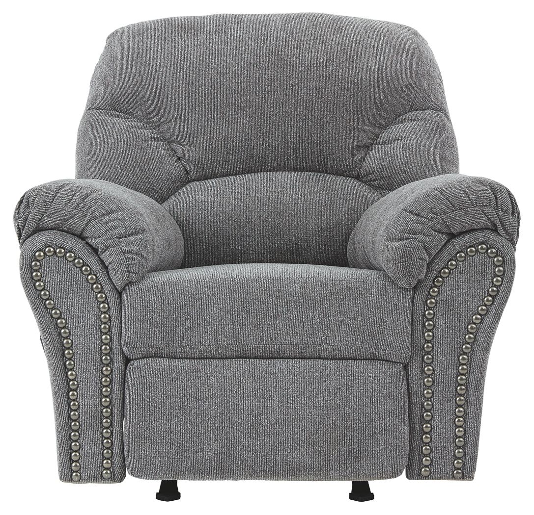 Ashley Furniture Allmaxx - Rocker Recliner - Pewter - Image 5