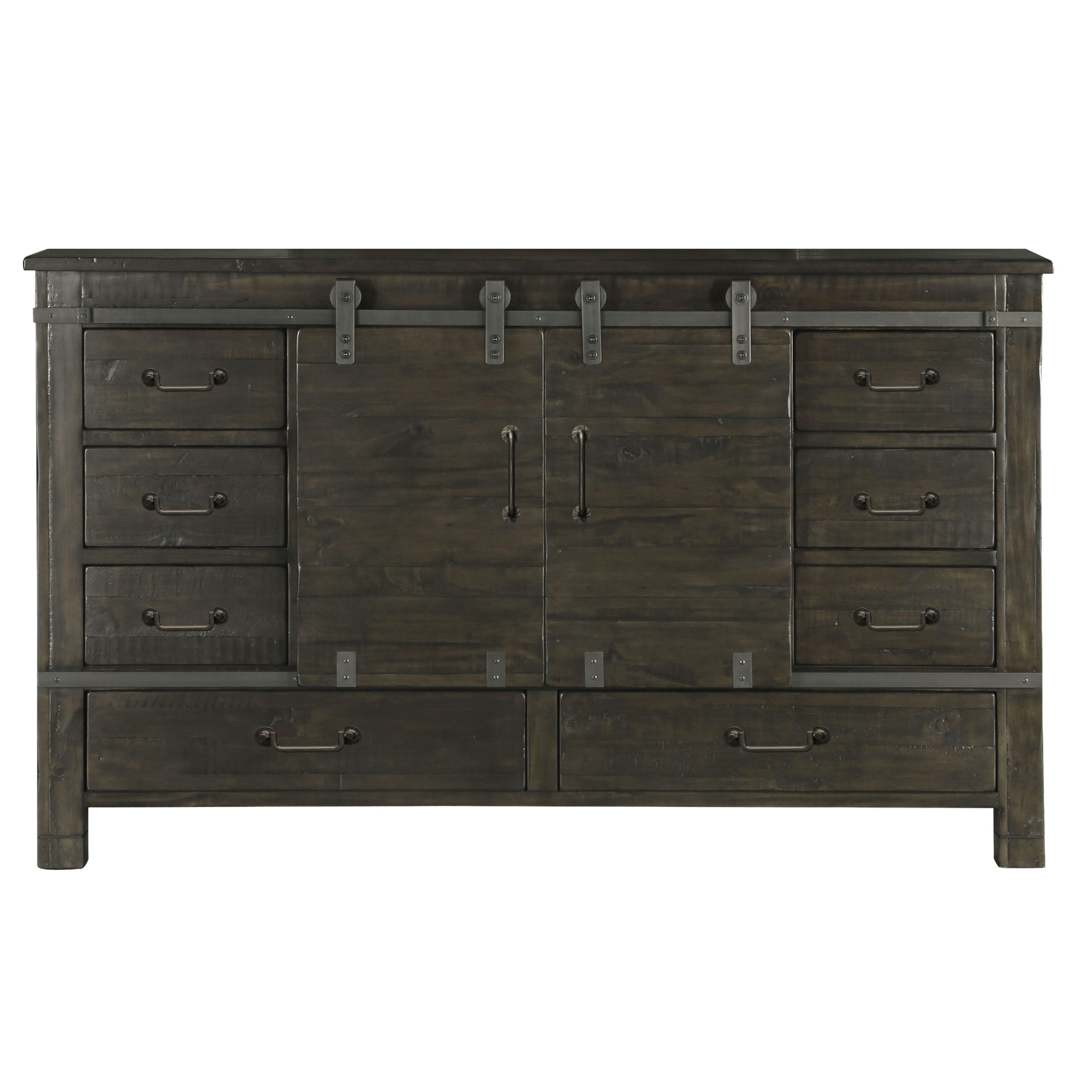 Abington - Sliding Door Dresser - Weathered Charcoal Image