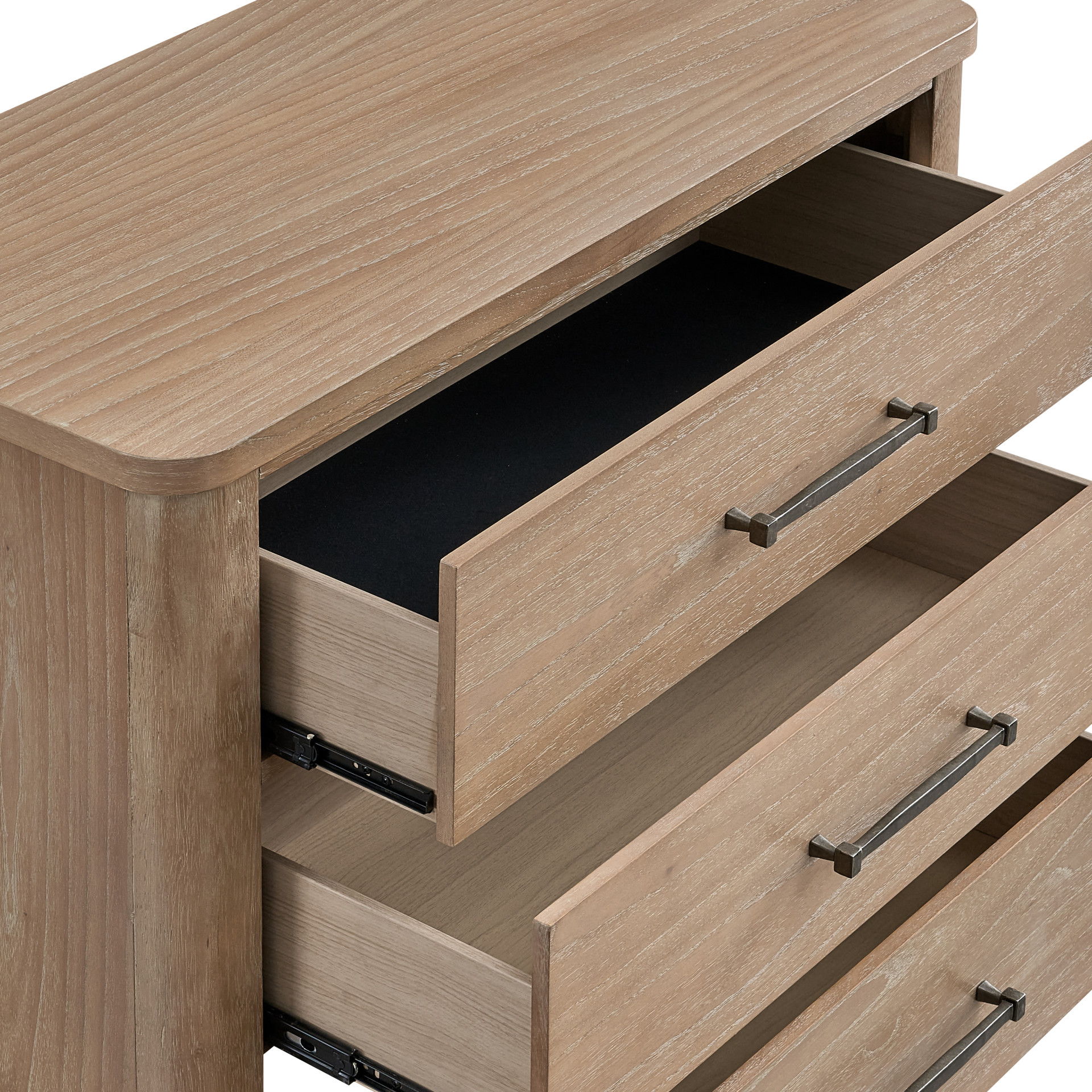 Anika - 5 Drawer Chest - Natural / Brown, light brown