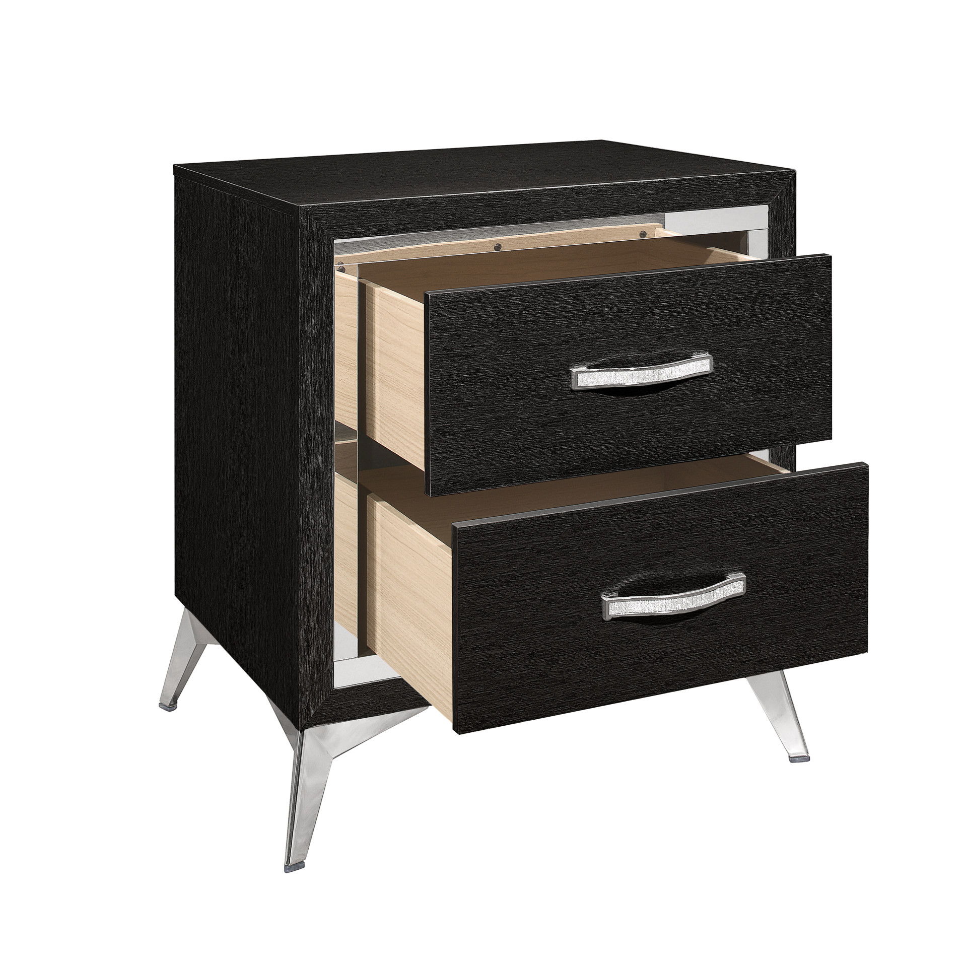 Huxley - Nightstand - Black, black, view 4
