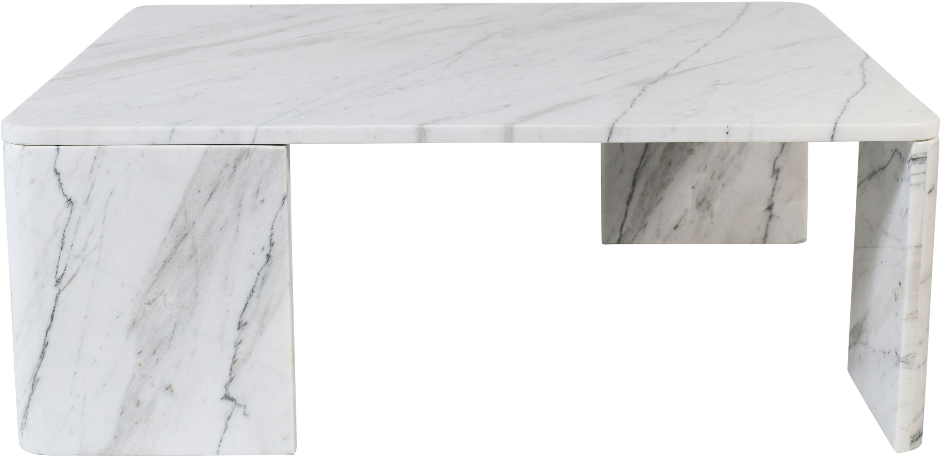 Livorno - Coffee Table - White / Light Gray