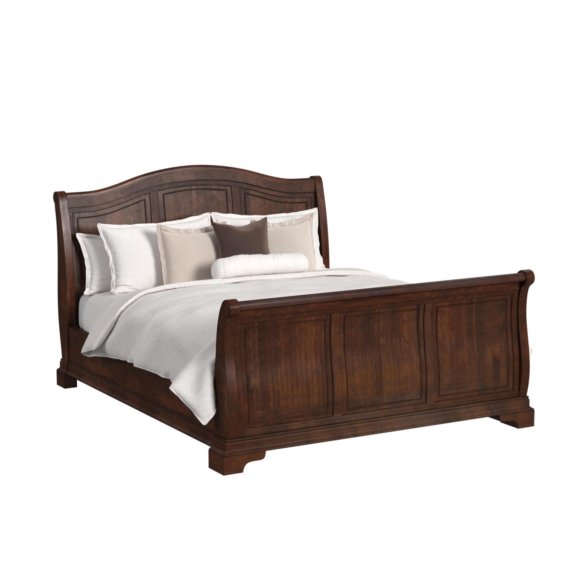 Cameron - King Sleigh 6 Piece Bedroom Set - Cherry