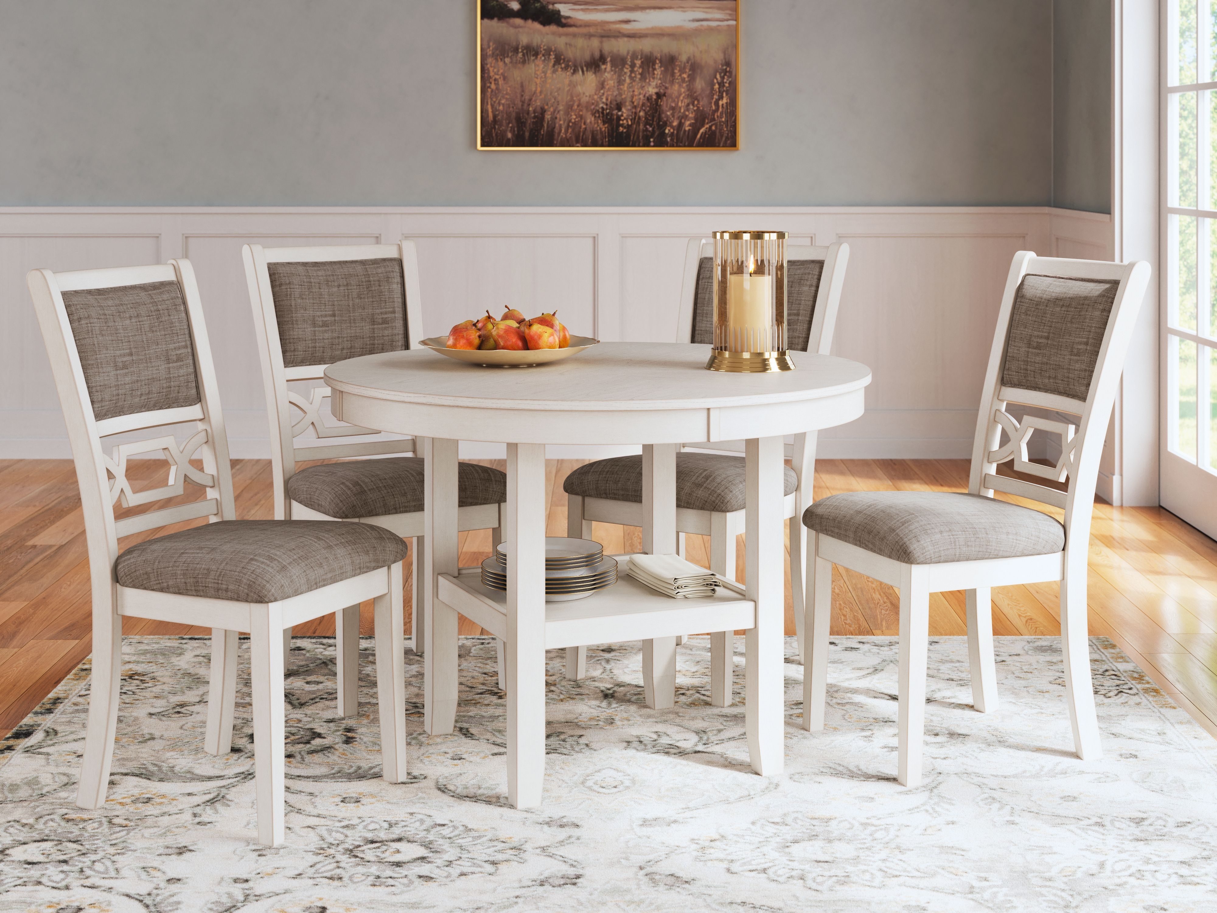 Ashley Furniture Erinberg - Dining Room Table Set (Set of 5) - Antique White - Image 6