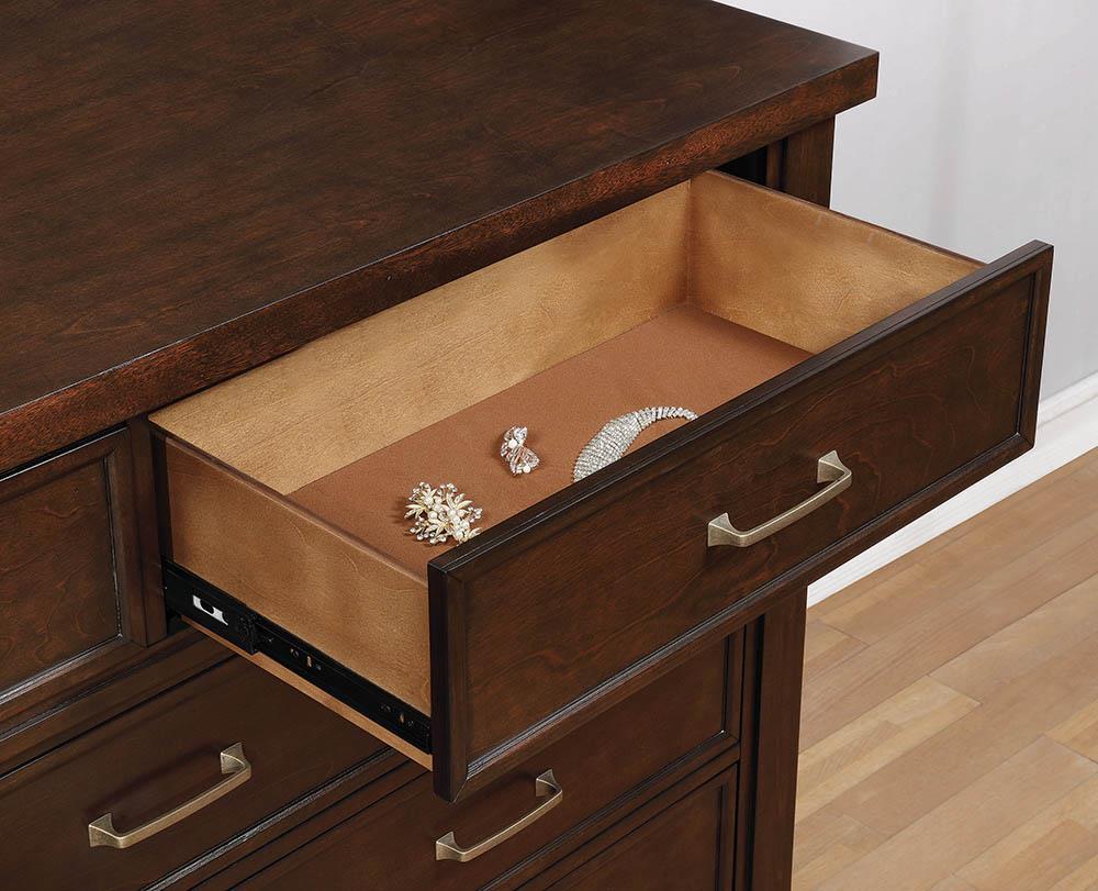 Barstow 9-Drawer Rectangular Dresser Pinot Noir Image
