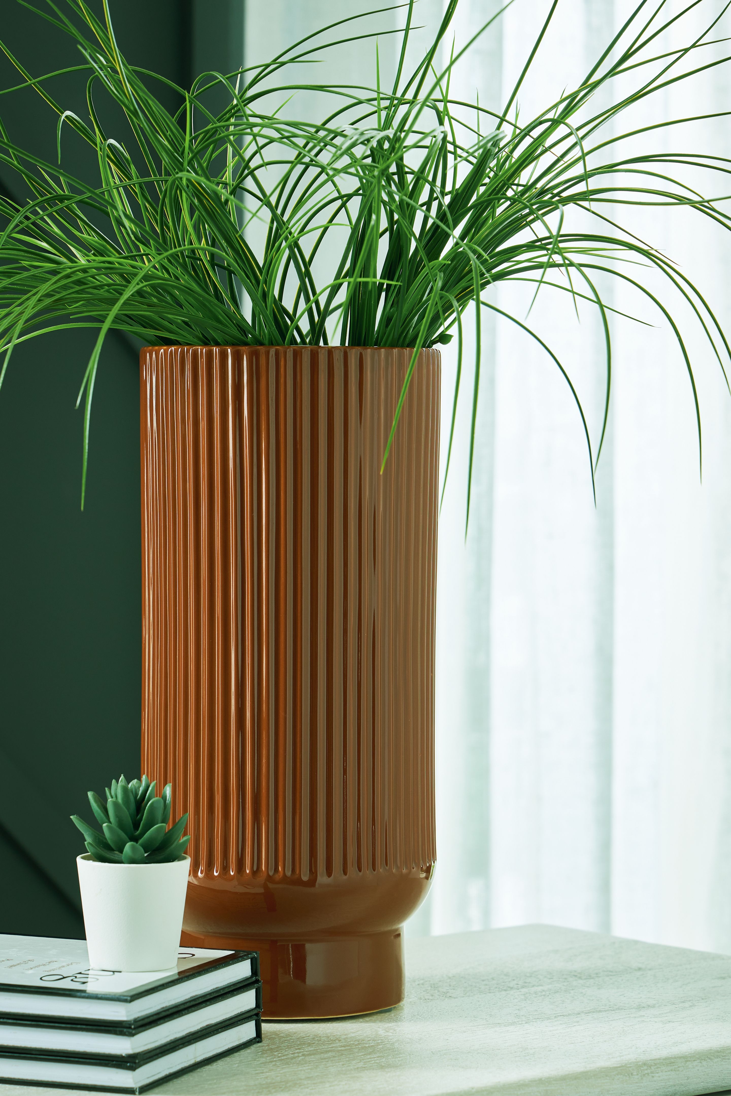 Avalyah - Vase (Set of 2) - 15" - Burnt Umber