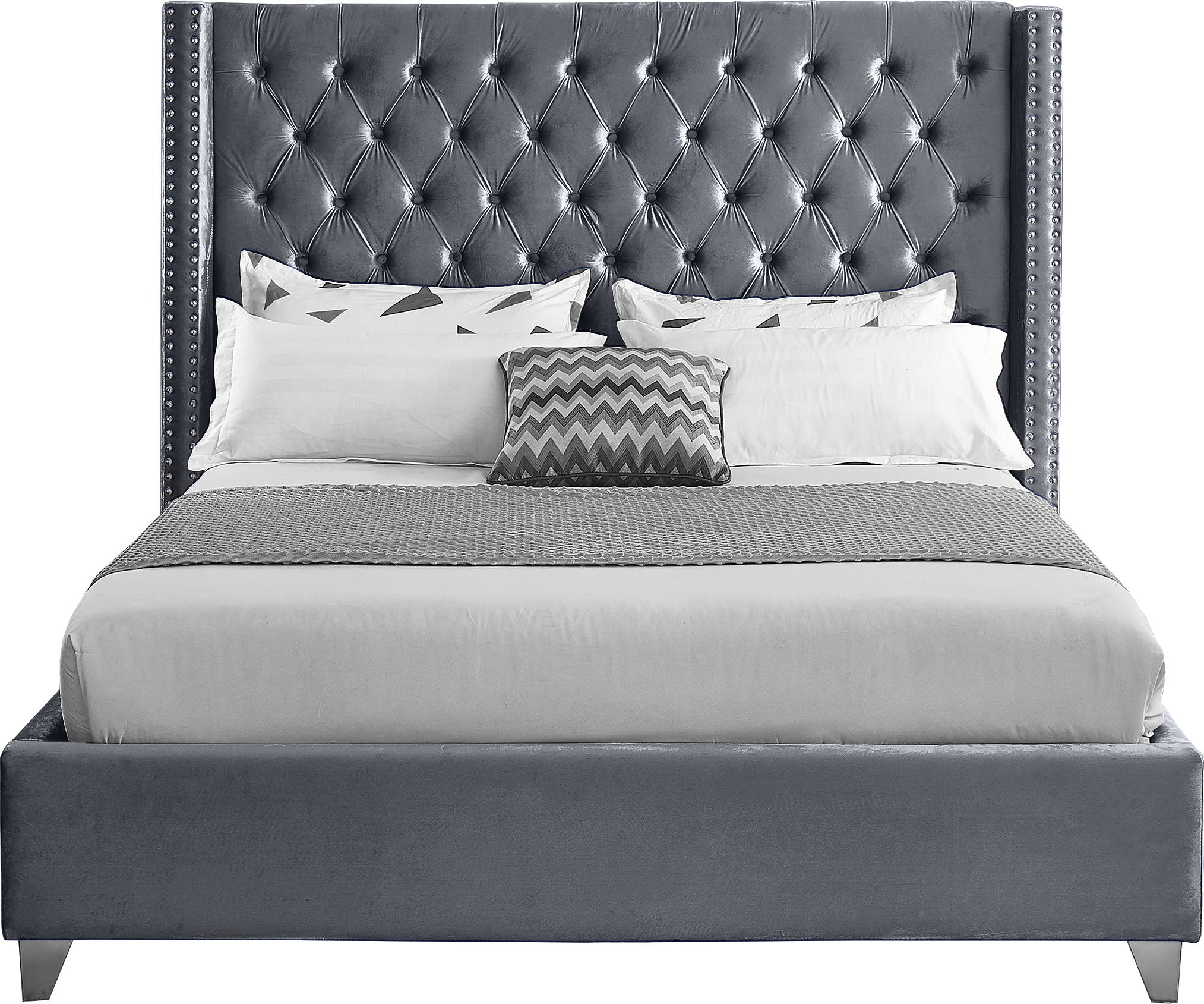 Aiden - Full Bed - Gray