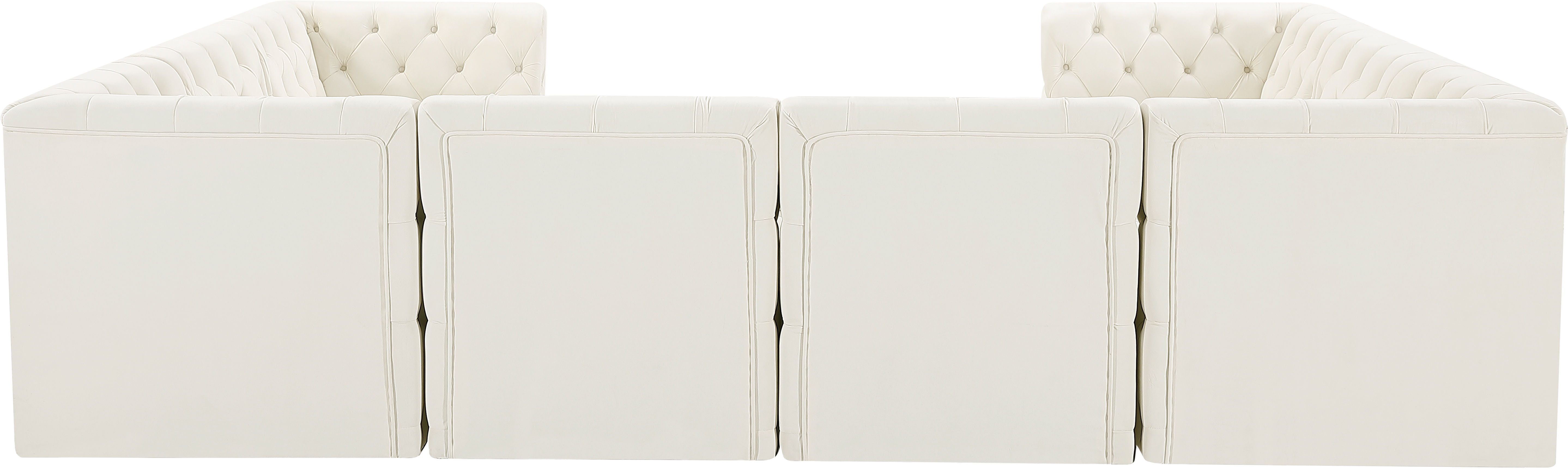 Tuft - 8 Piece Modular U-Shaped Sectional - Cream