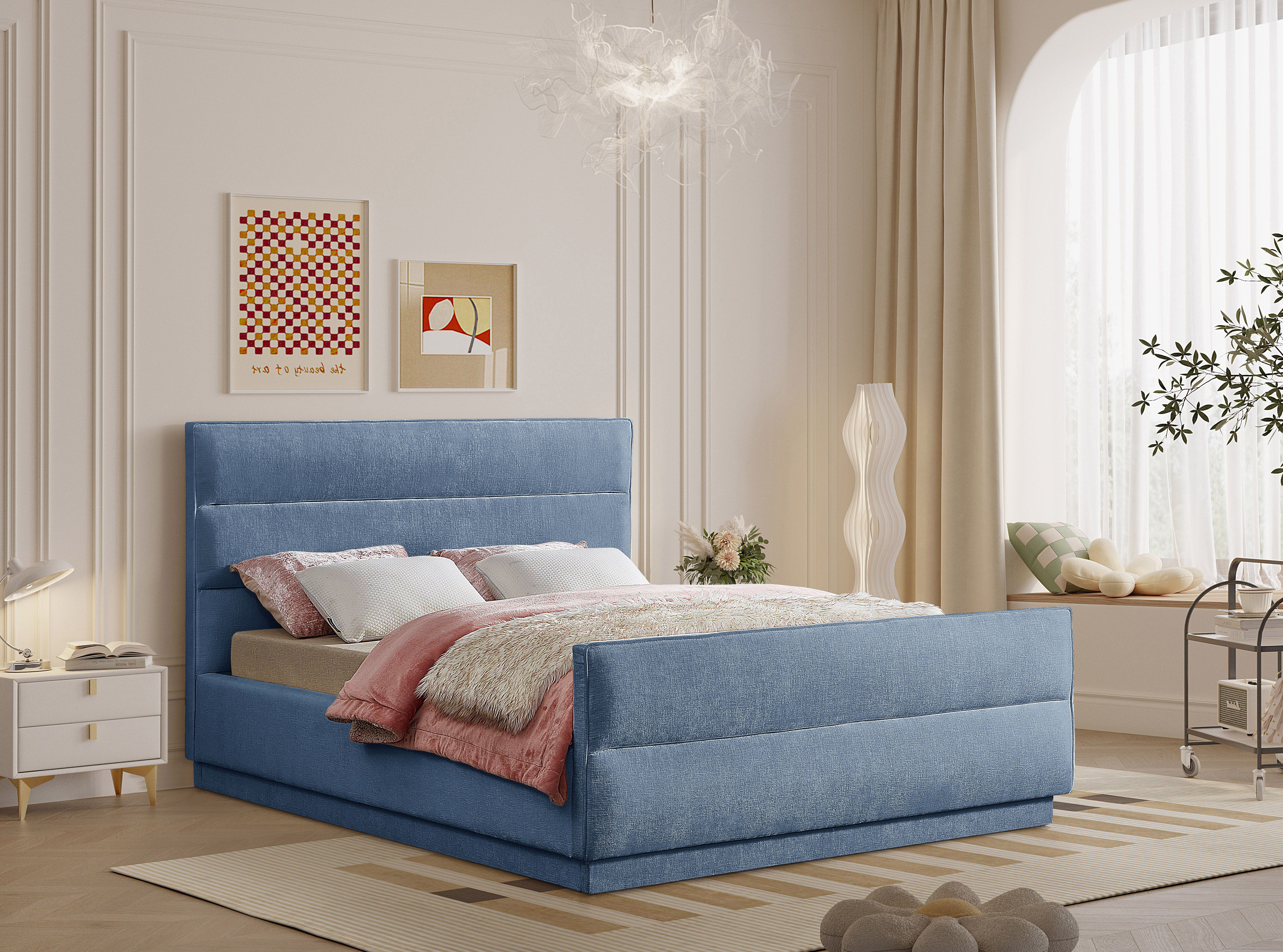 Paxton - King Bed - Light Blue
