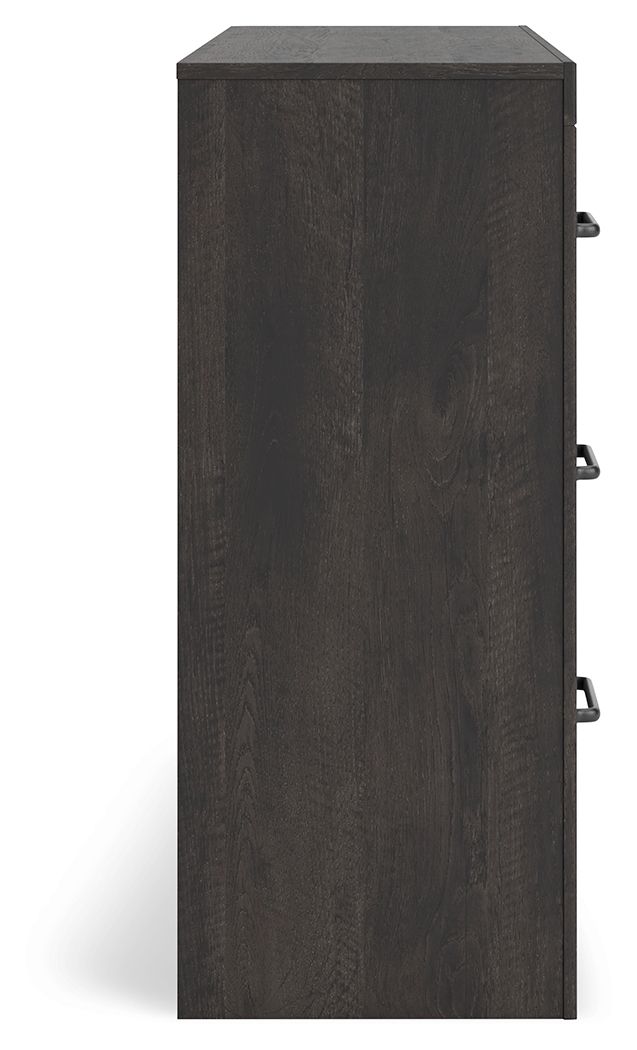 Ashley Furniture Hollivern - Six Drawer Dresser - Dark Gray - Image 8