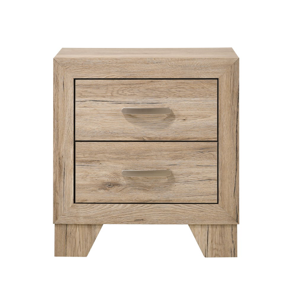 Miquell - Nightstand - Natural, beige, view 7