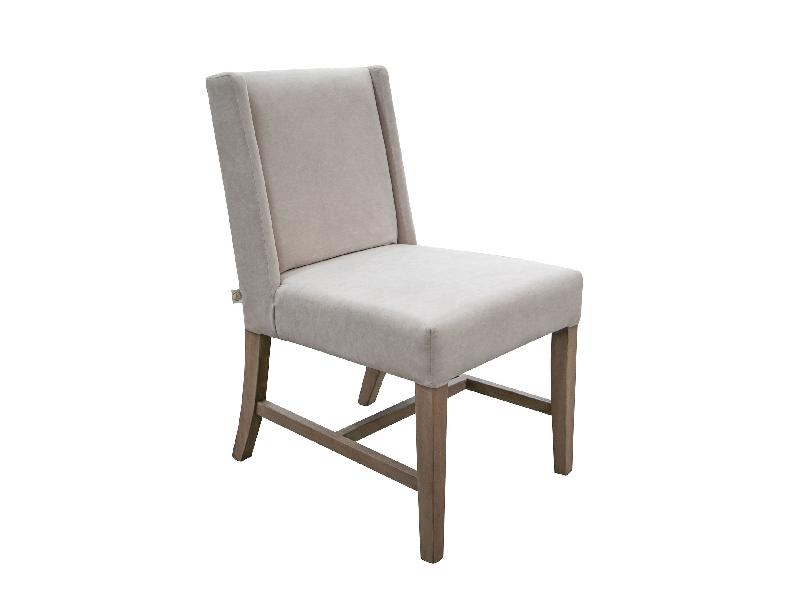 International Furniture Direct Natural Parota - Upholstered Chair (Set of 2) - Cream