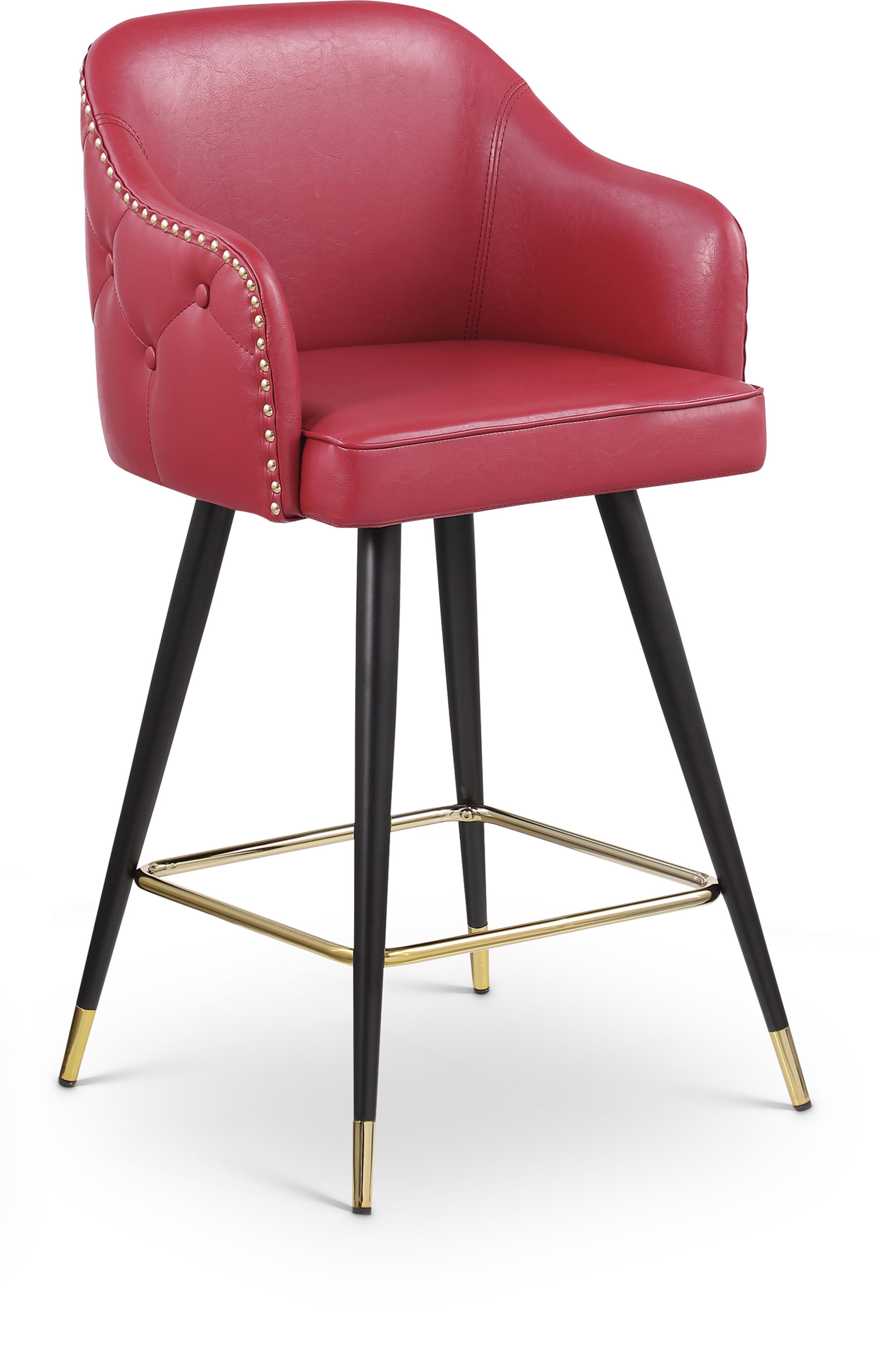 Barbosa - Counter Bar Stool (Set of 2) - Red