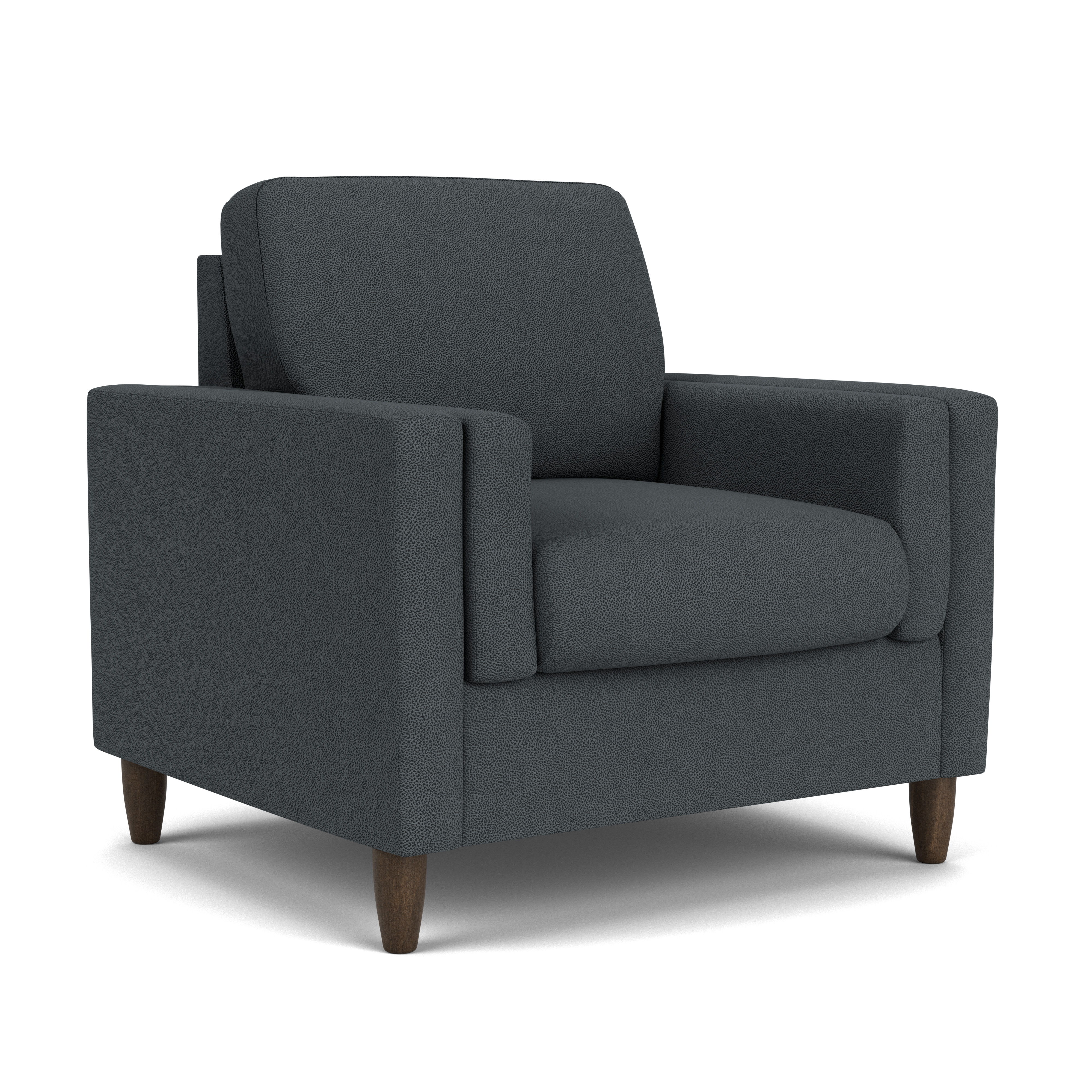 Thomas - Fabric Chair, dark brown, view 3