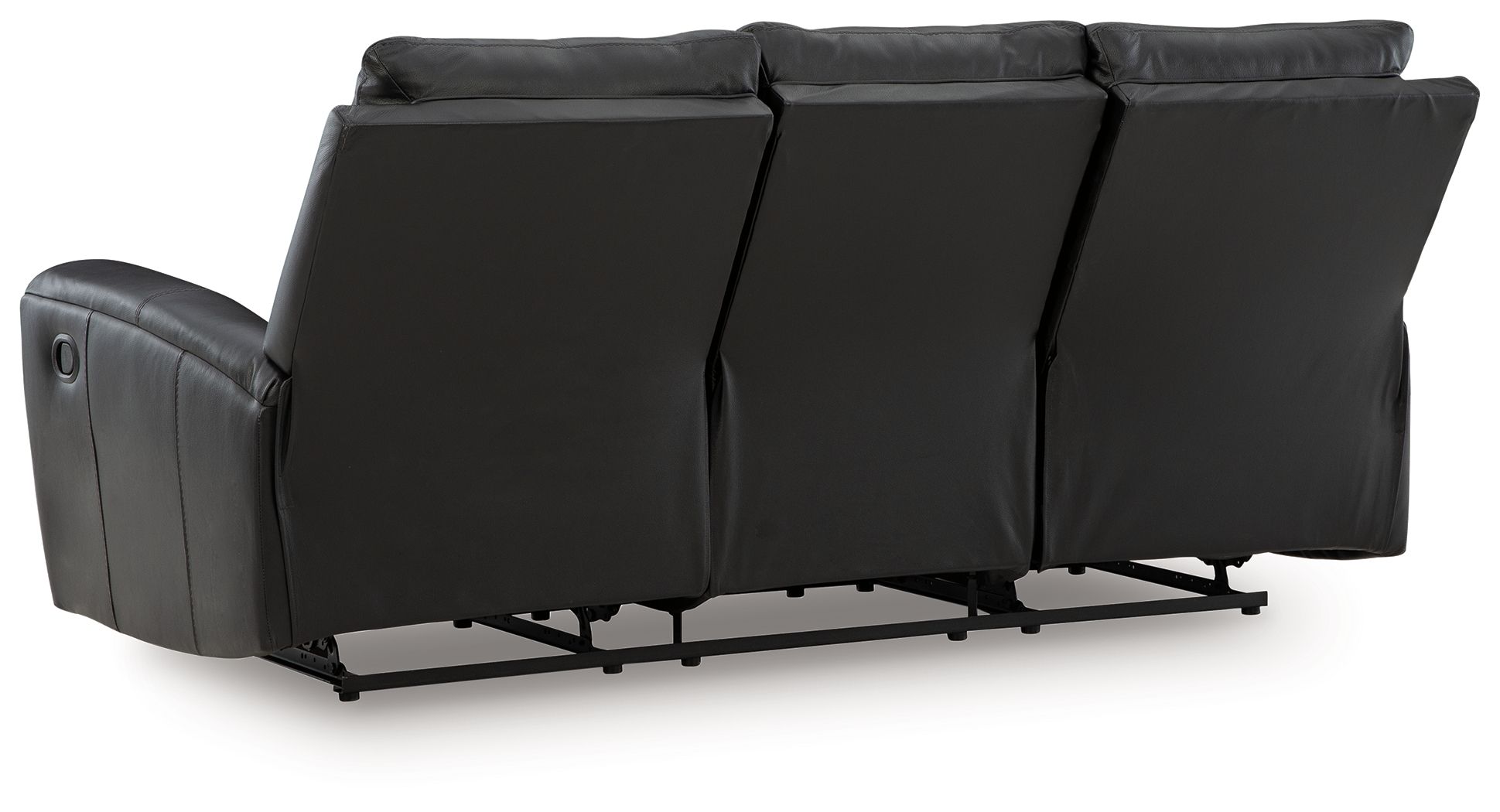 Ashley Furniture Glossmore - Reclining Sofa - Black - Image 5