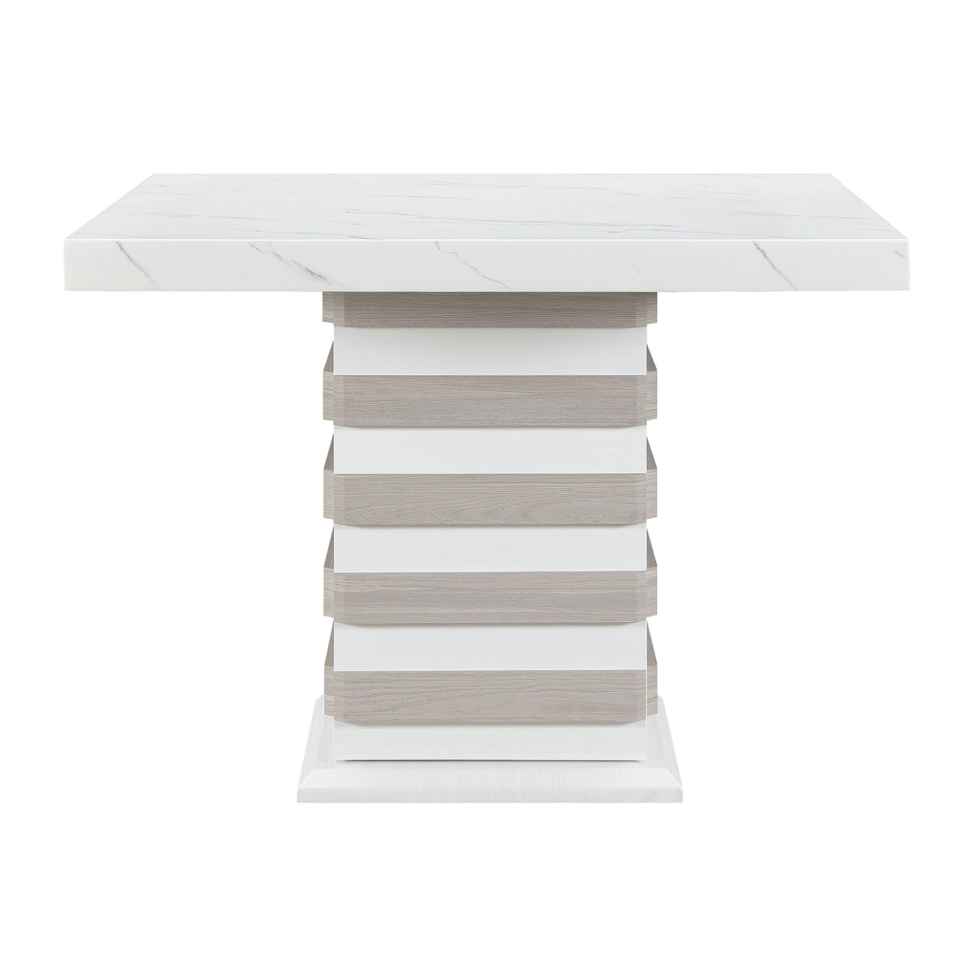 D2507 - Bar Table With Hidden Storage In The Base - White