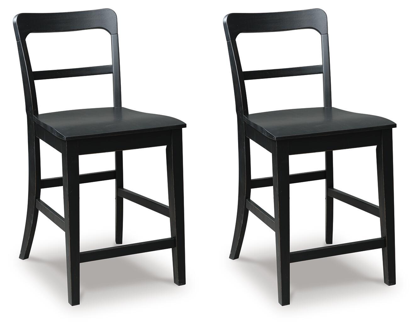 Greddinton – Barstool (Set of 2) – Black