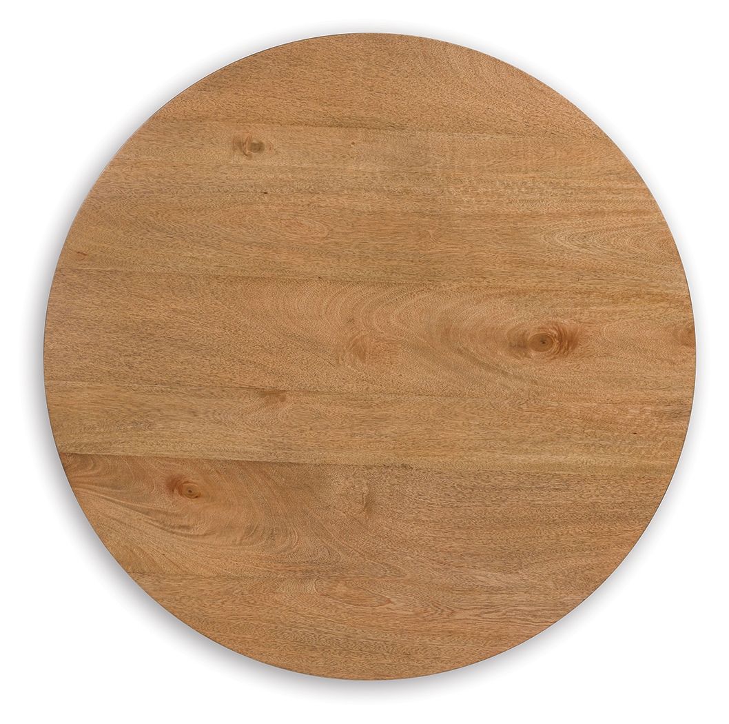 Ashley Furniture Kristiland - Round End Table - Light Brown - Image 5