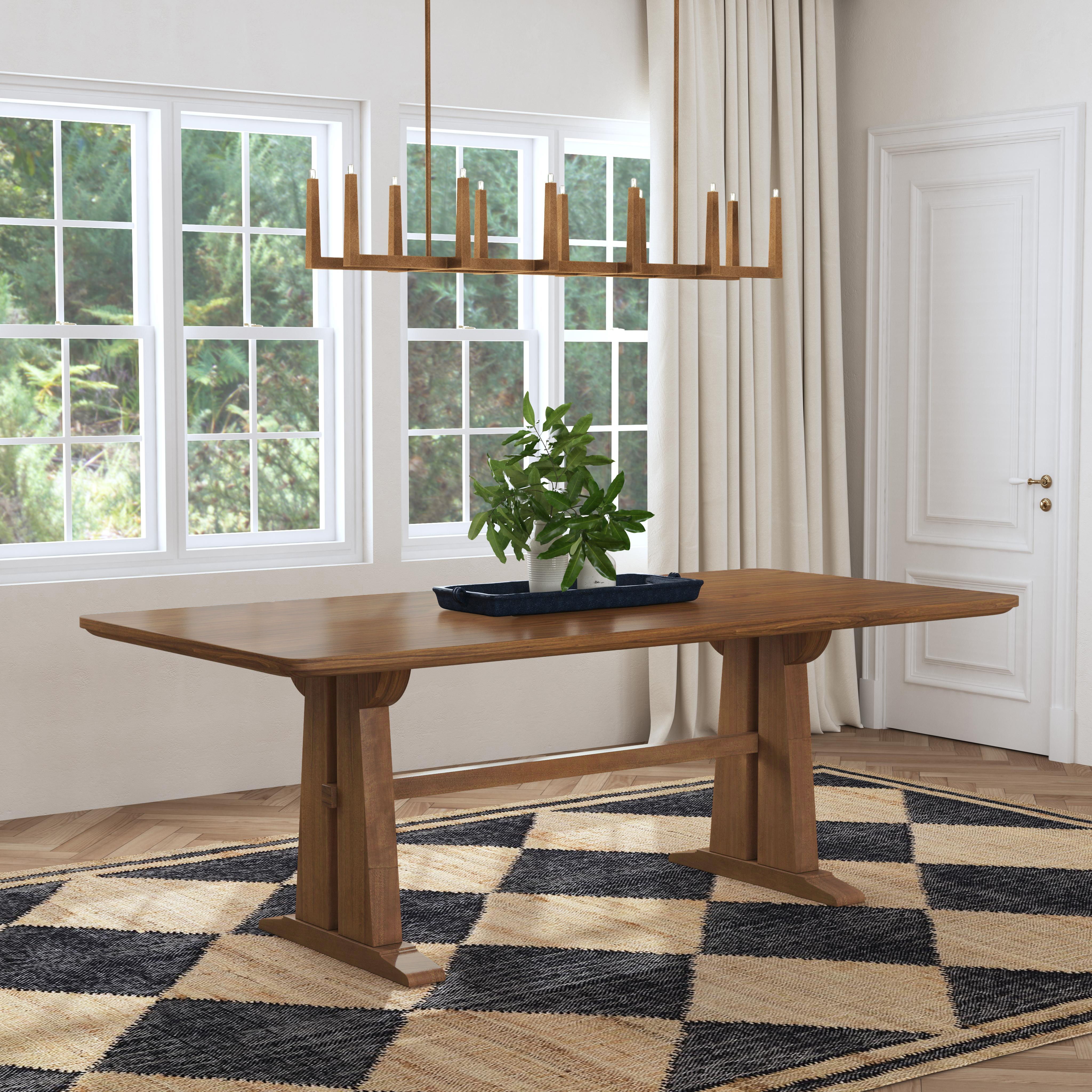 Lincoln - Rectangular Dining Table - Brown, light brown, view 5