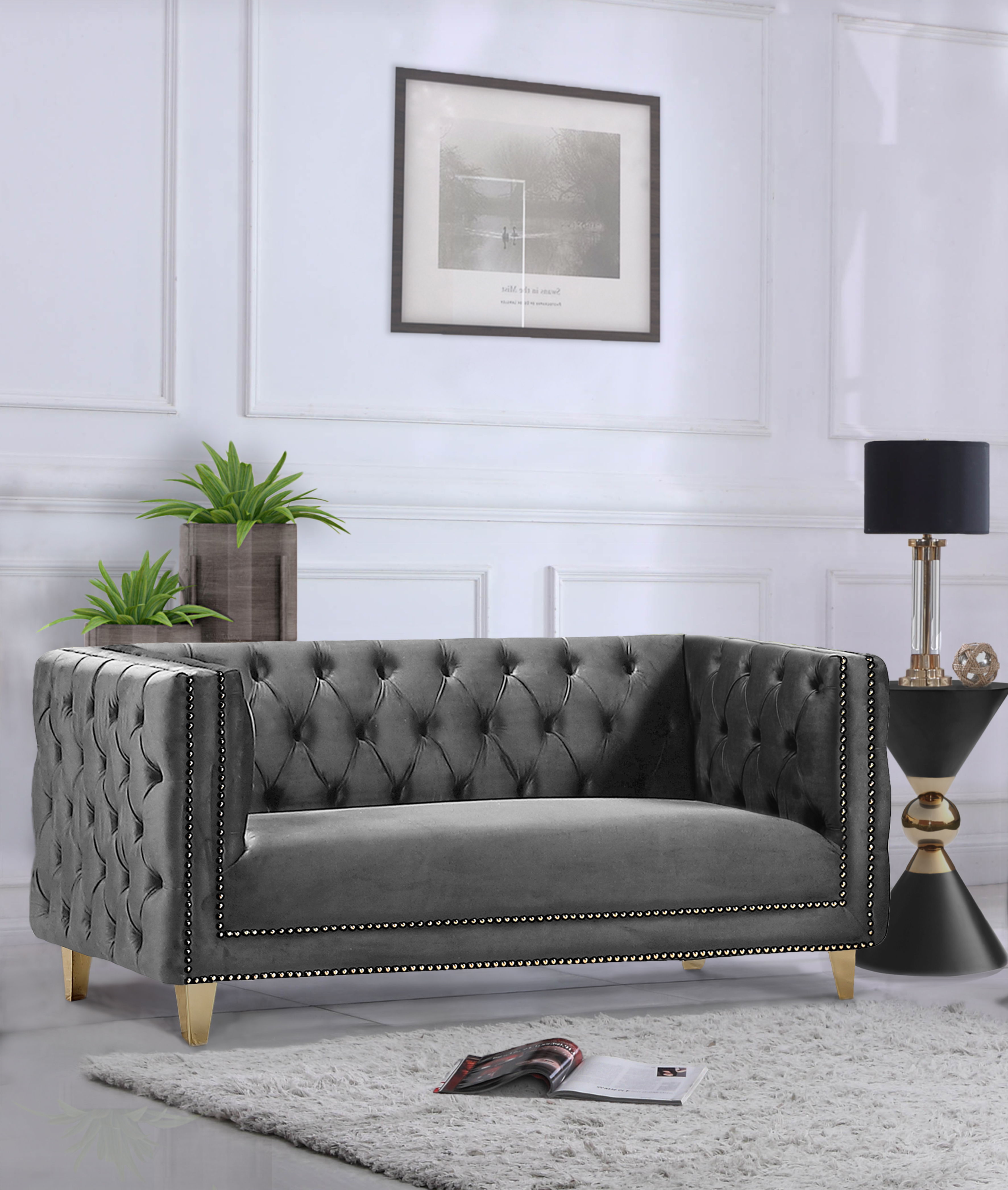Michelle - Loveseat - Gray