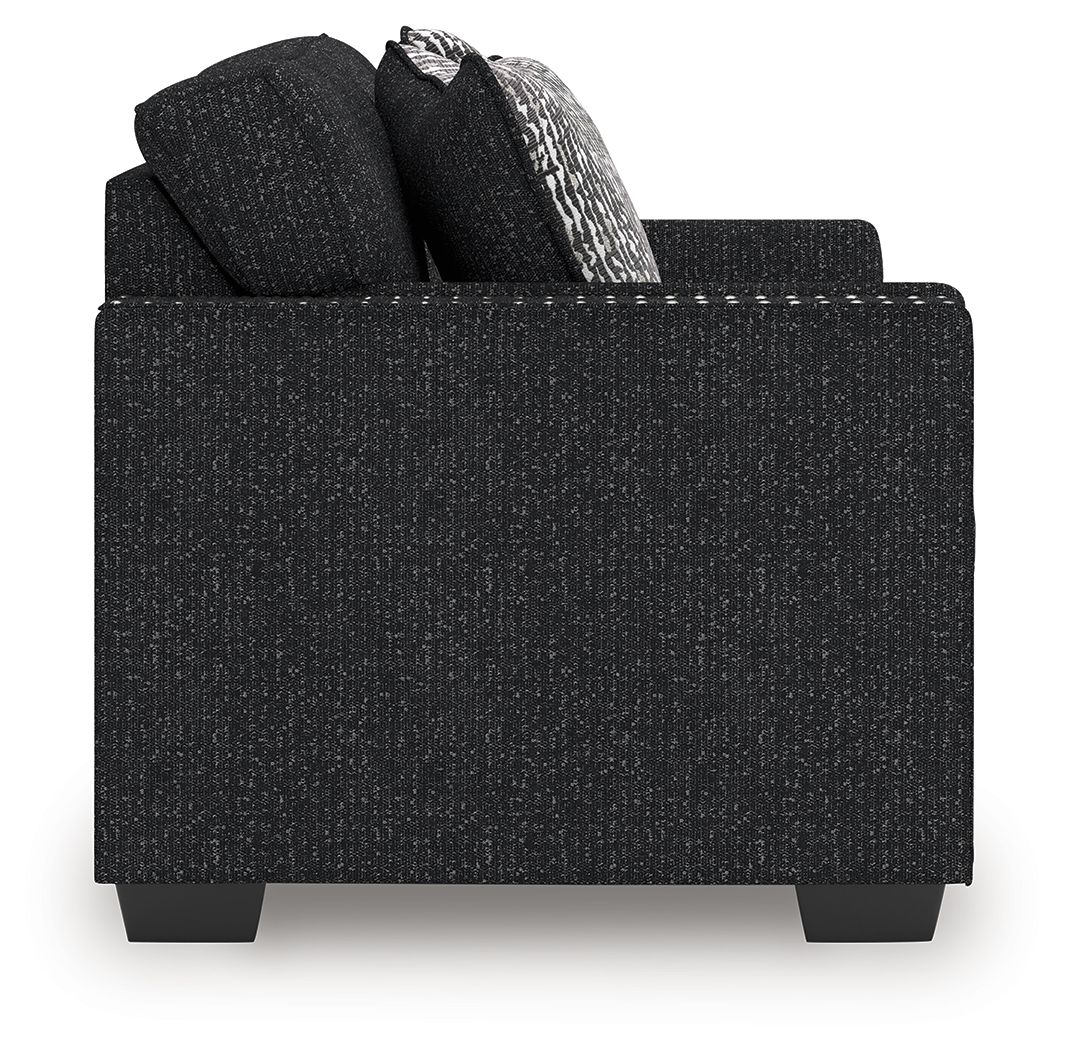 Ashley Furniture Jasmine Peaks - 2 Pc. - Sofa, Loveseat - Coal - Image 9