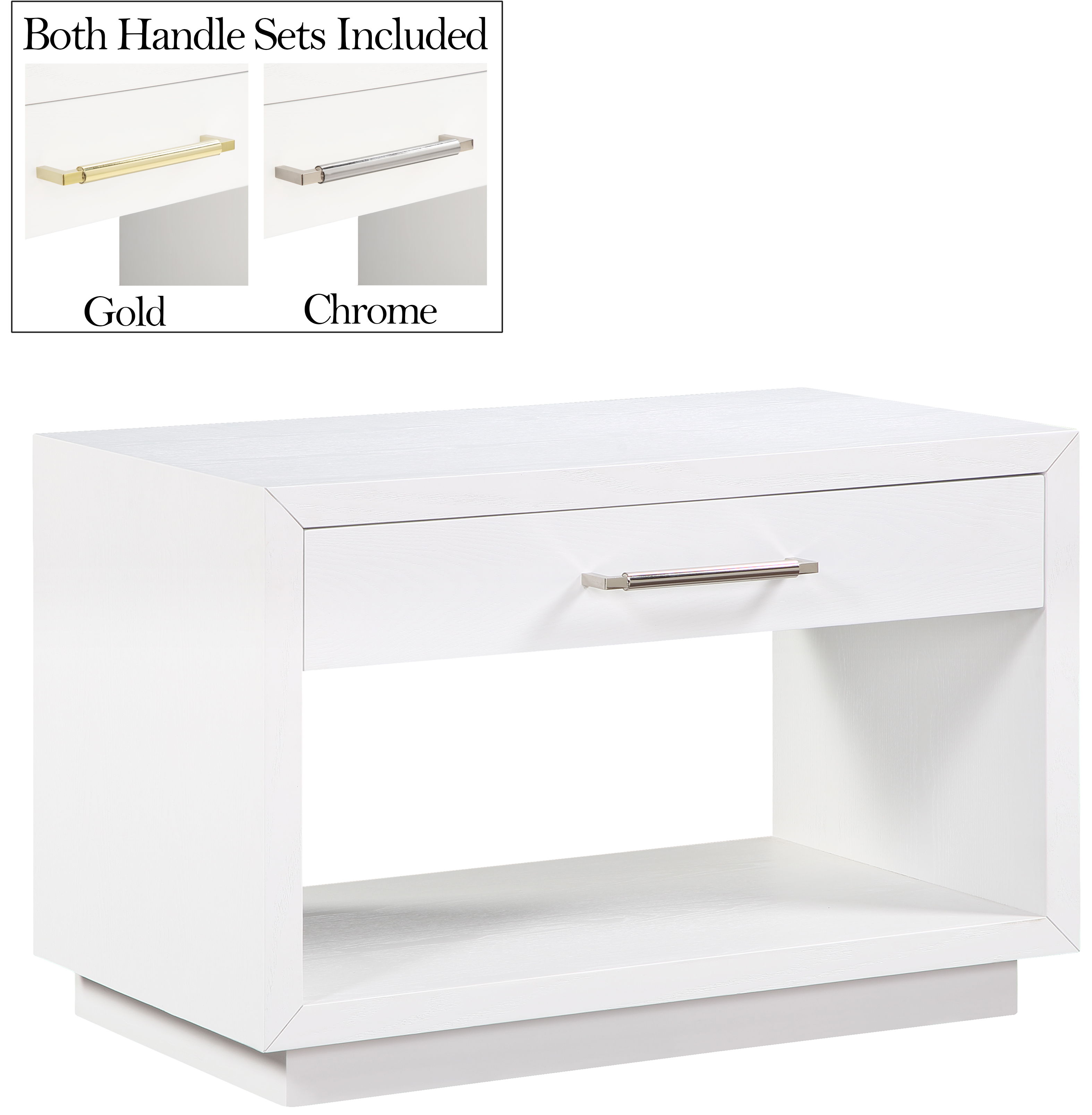 Avery - Night Stand - White