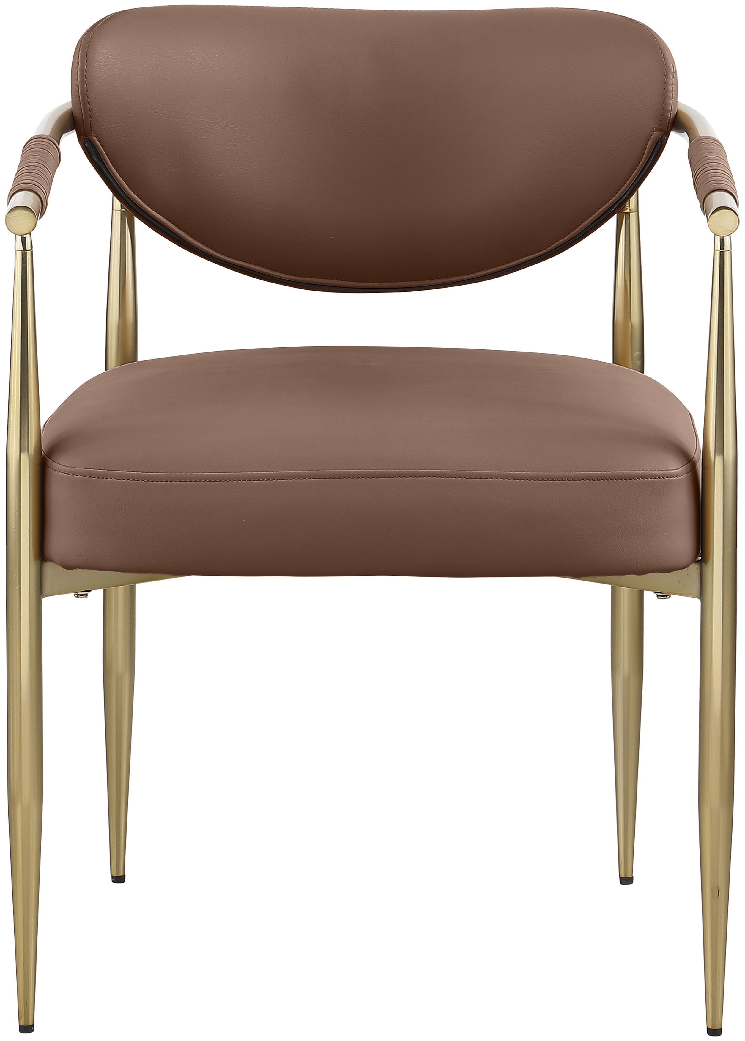 Virella - Vegan Leather Upholstered Dining Chair (Set of 2) - Brown