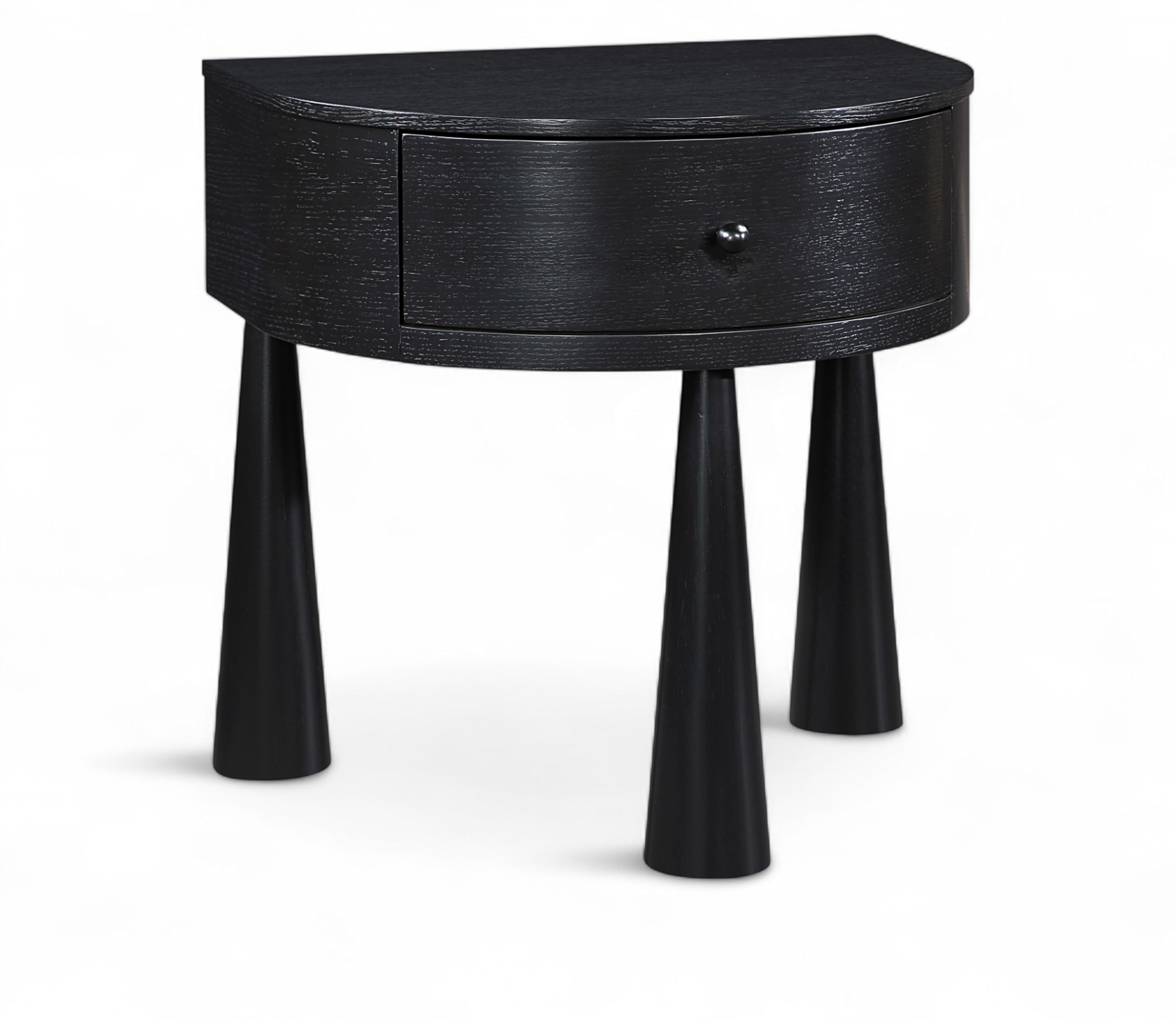 Oasis - Acacia Veneer And Solid Wood Night Stand - Black