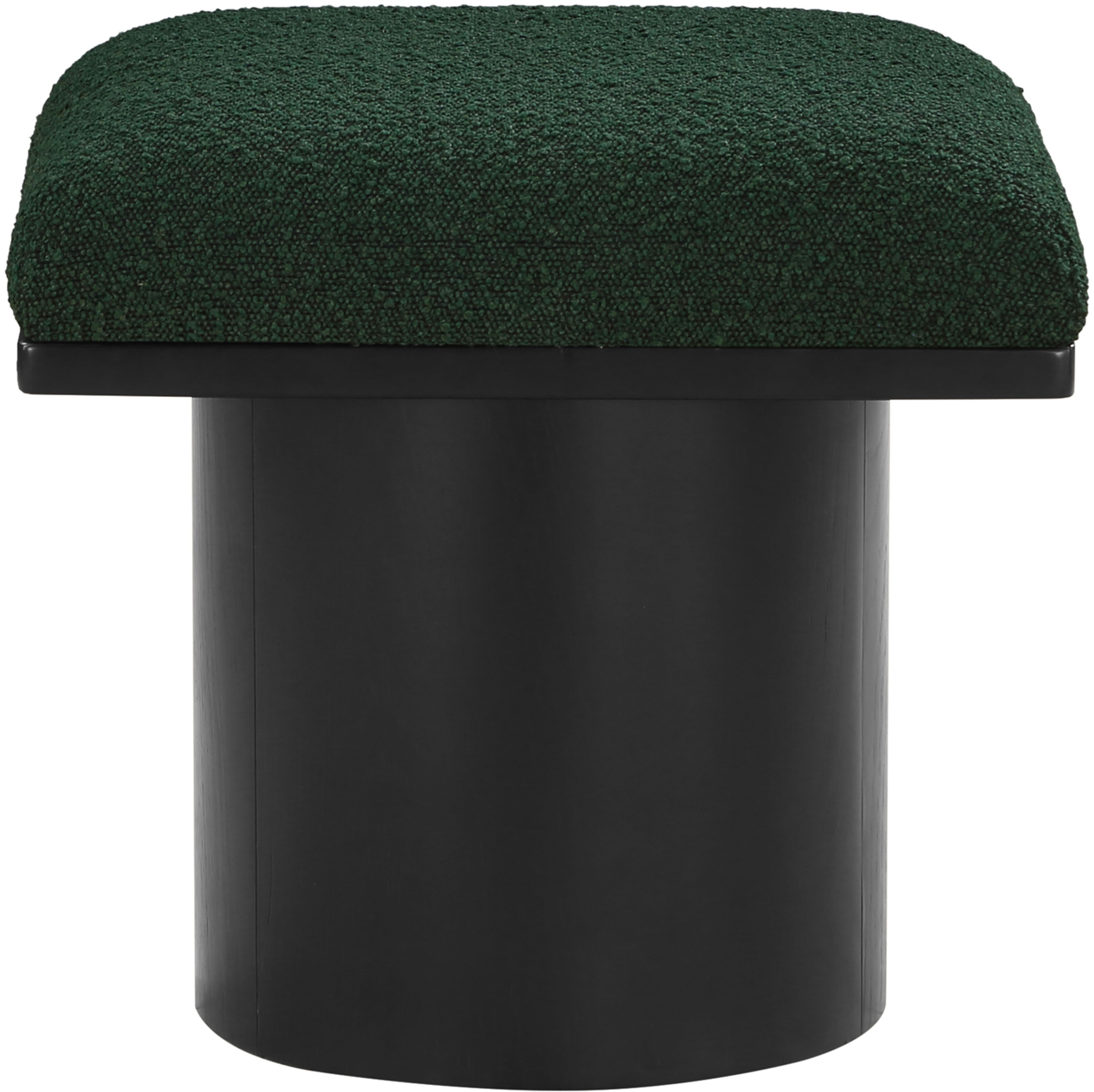 Pavilion - Bench Ottoman With Black Base - Green