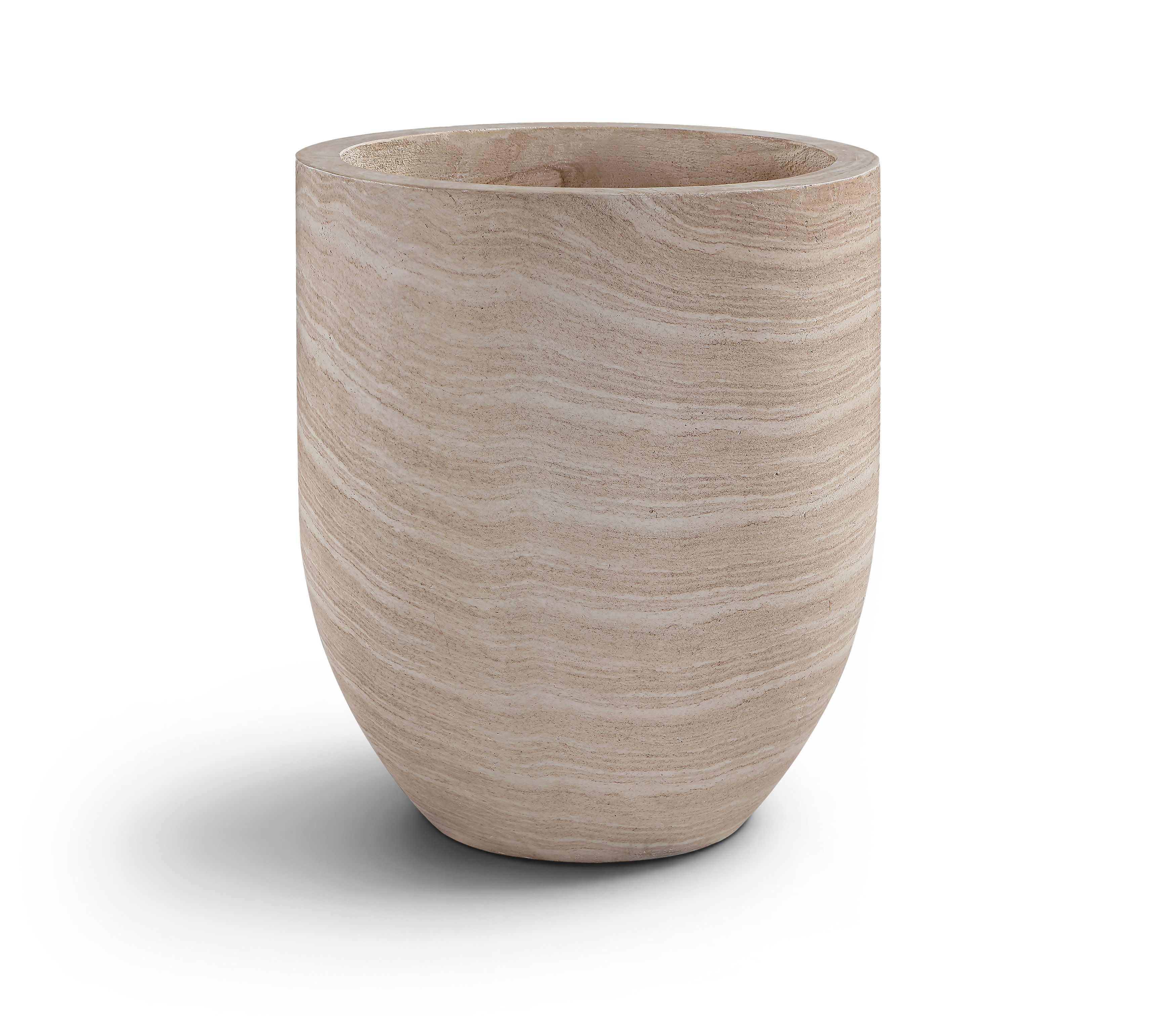 Florique - 32" Indoor / Outdoor Concrete Planter - Travertine