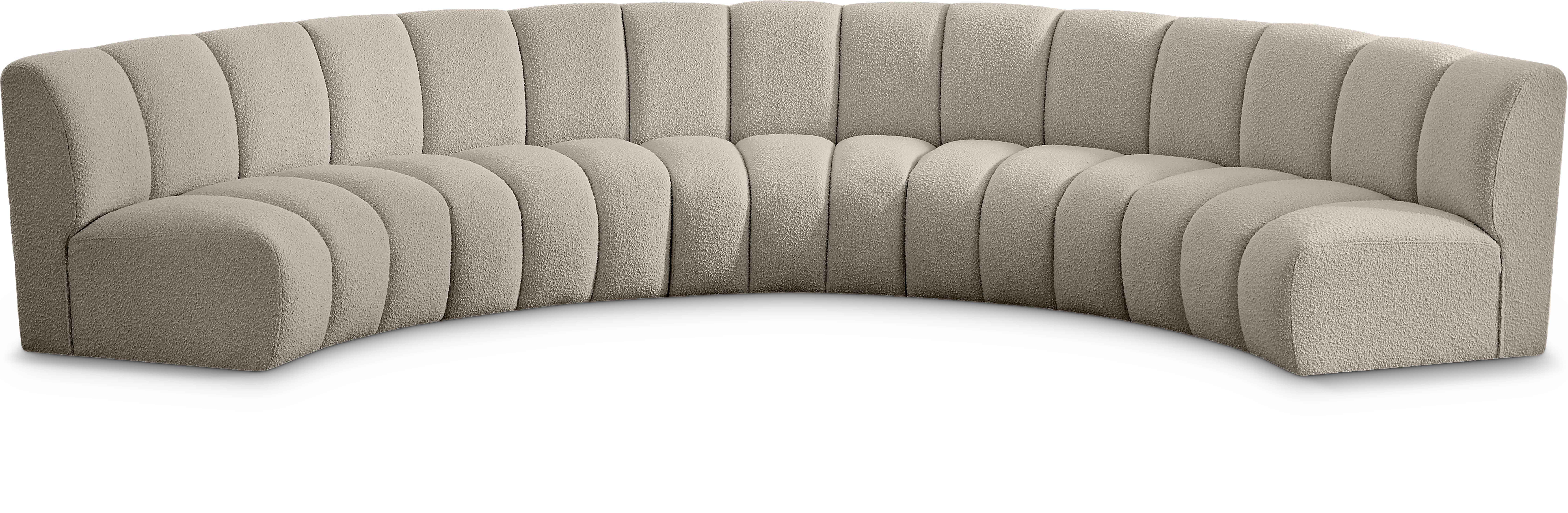 Infinity - 5 Piece Modular Sectional - Light Brown