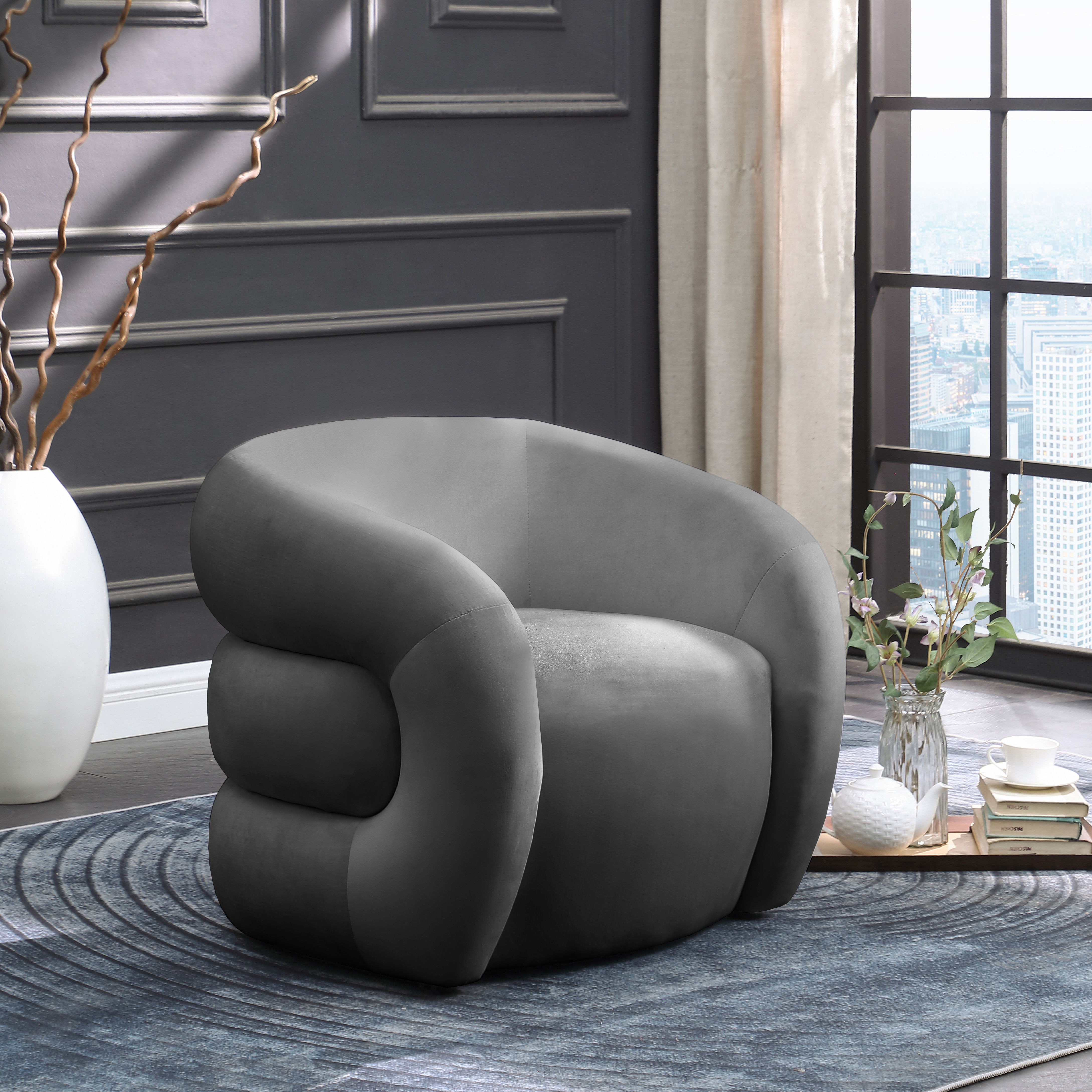 Roxbury - Accent Chair - Gray