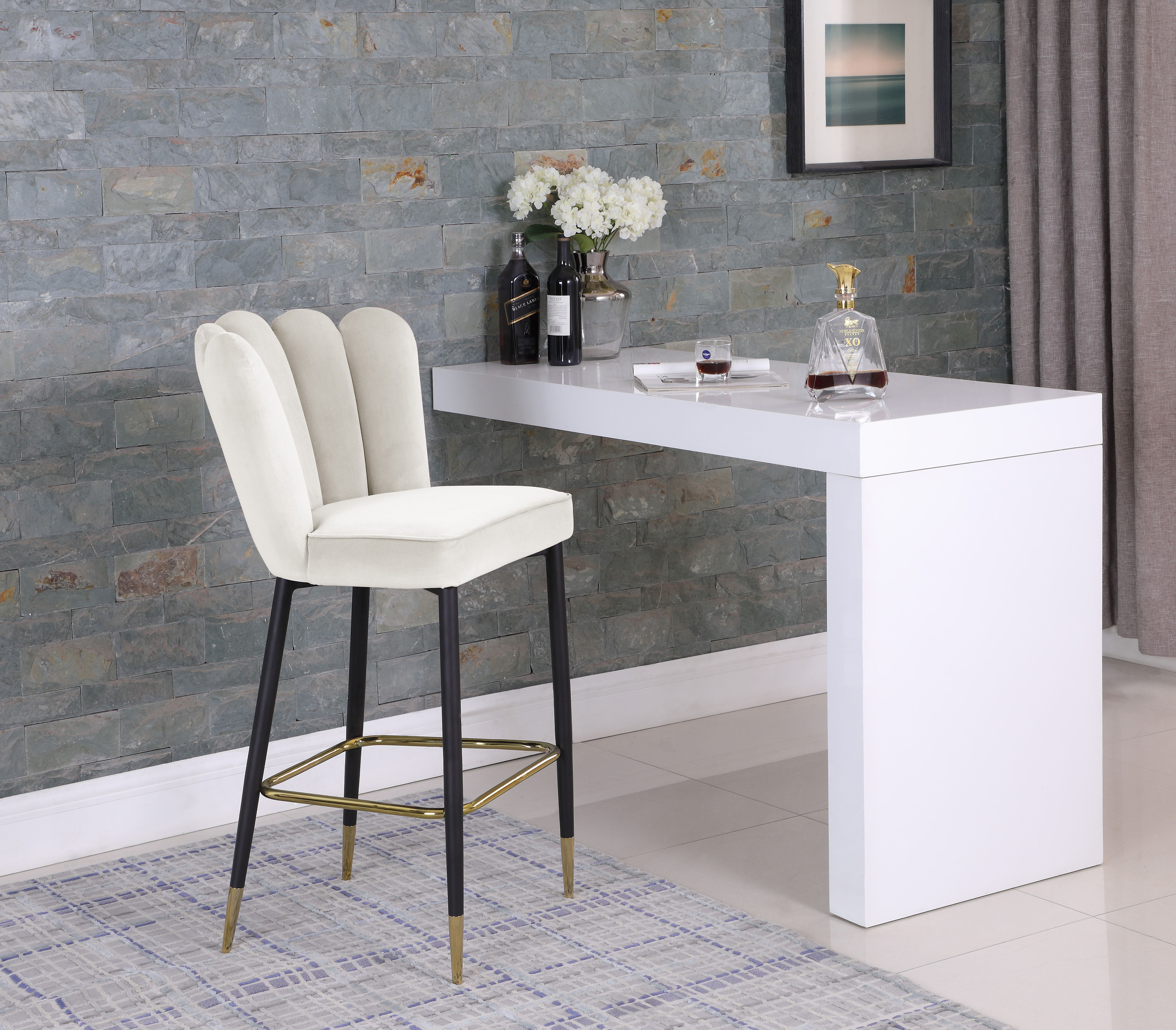 Lily - Stool (Set of 2) - Cream