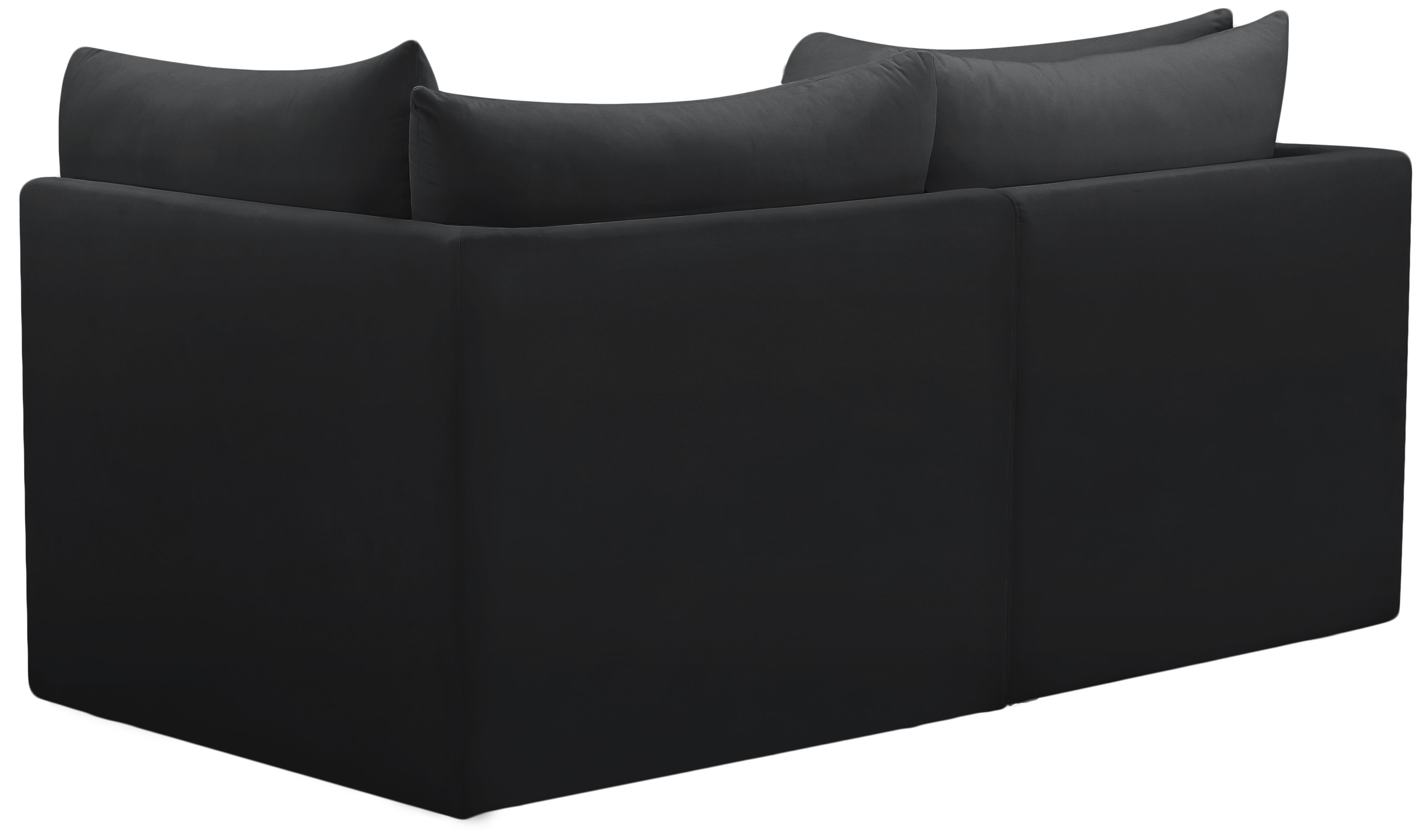 Jacob - Modular 2 Piece Sofa - Black