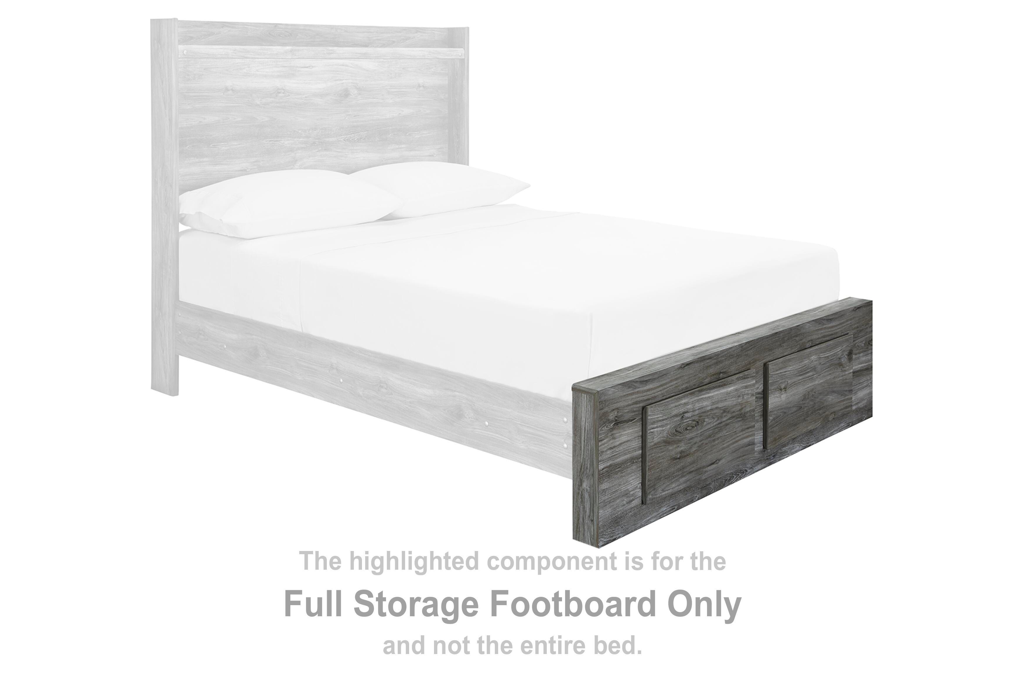 Baystorm – Full Storage Footboard – Gray