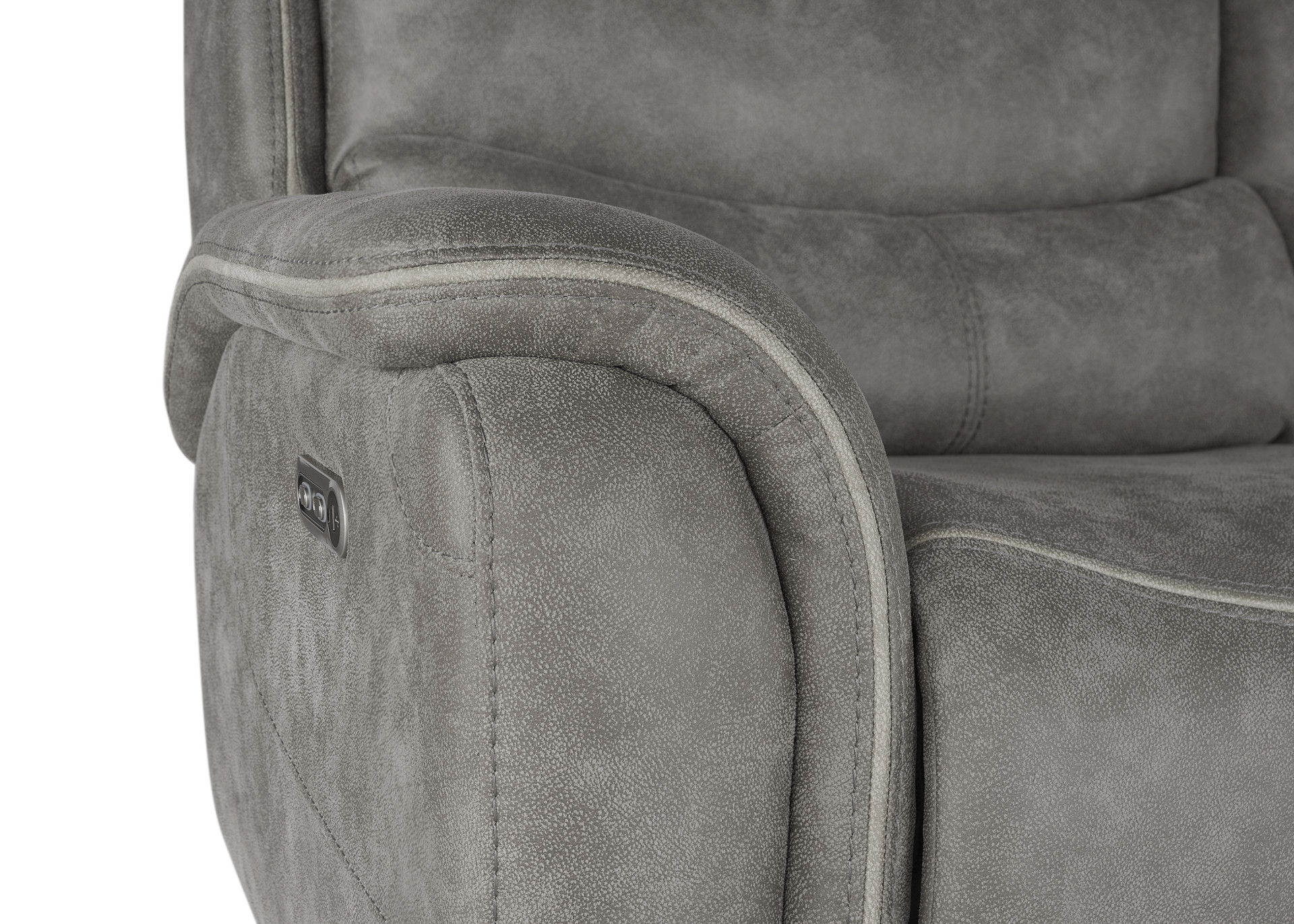 Kamari - Sofa With Power Headrest & Footrest - Gray, gray, view 7