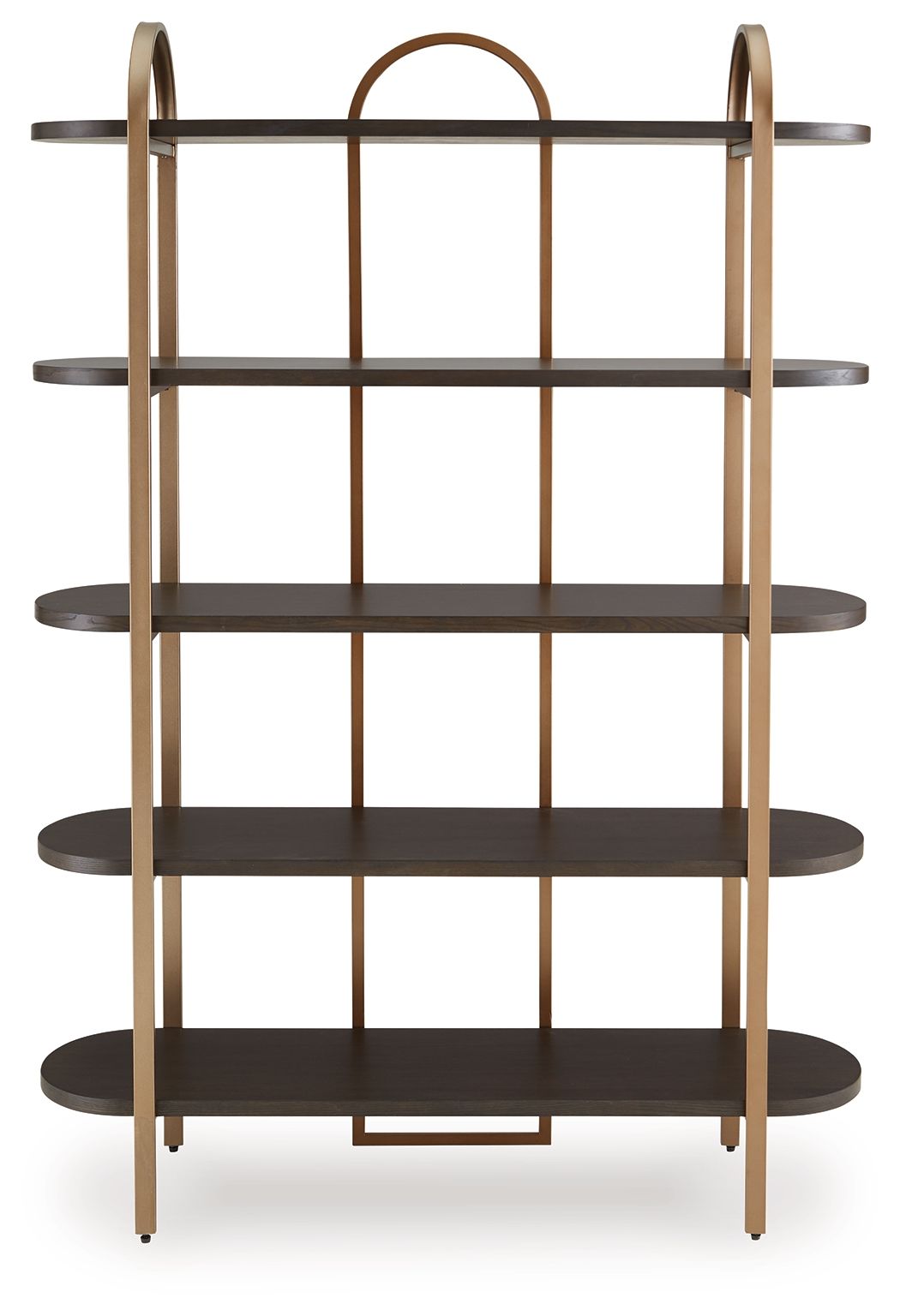 Ashley Furniture Brentmour - Bookcase - Brown / Gold Finish - Image 3