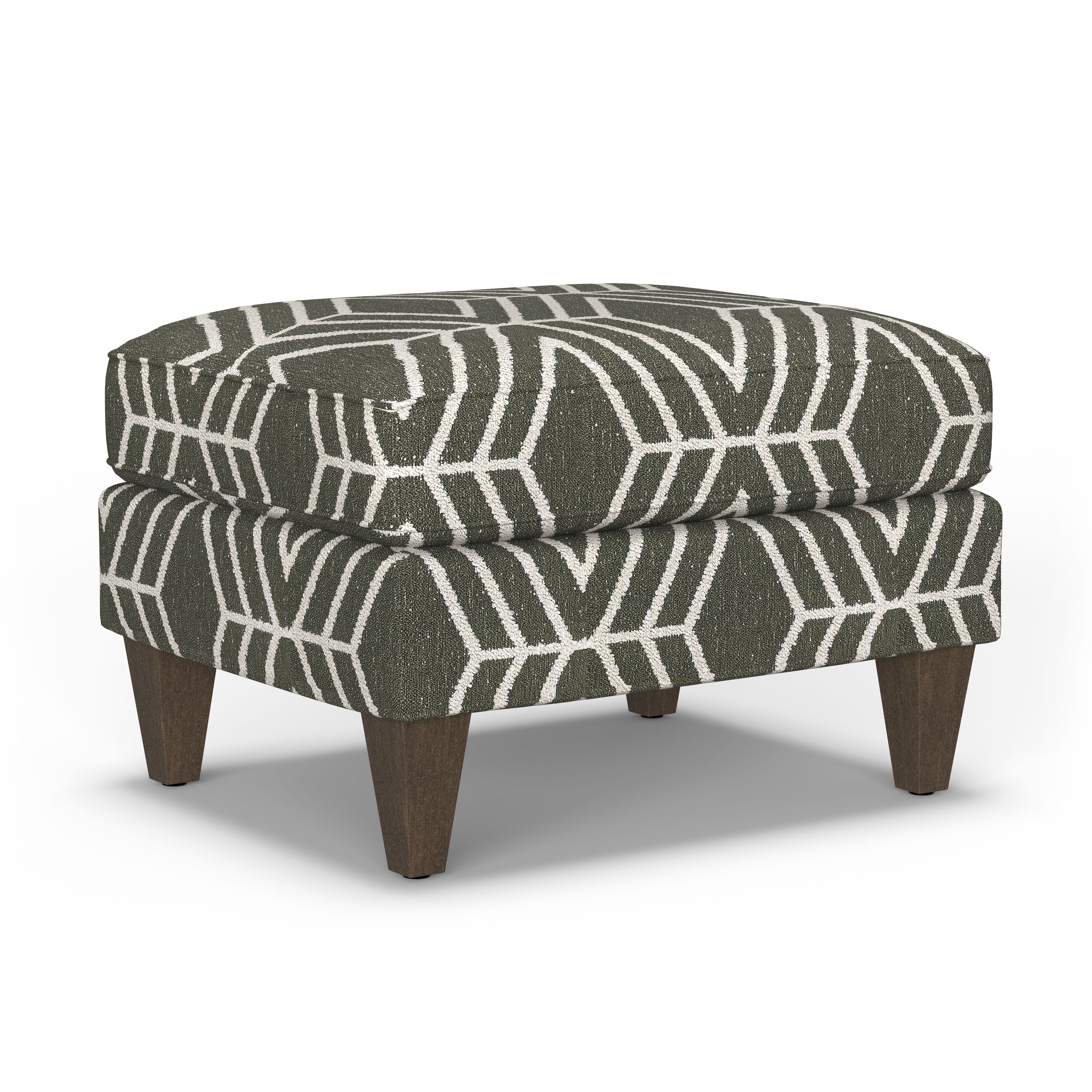 Digby - Fabric Ottoman, light gray, view 3