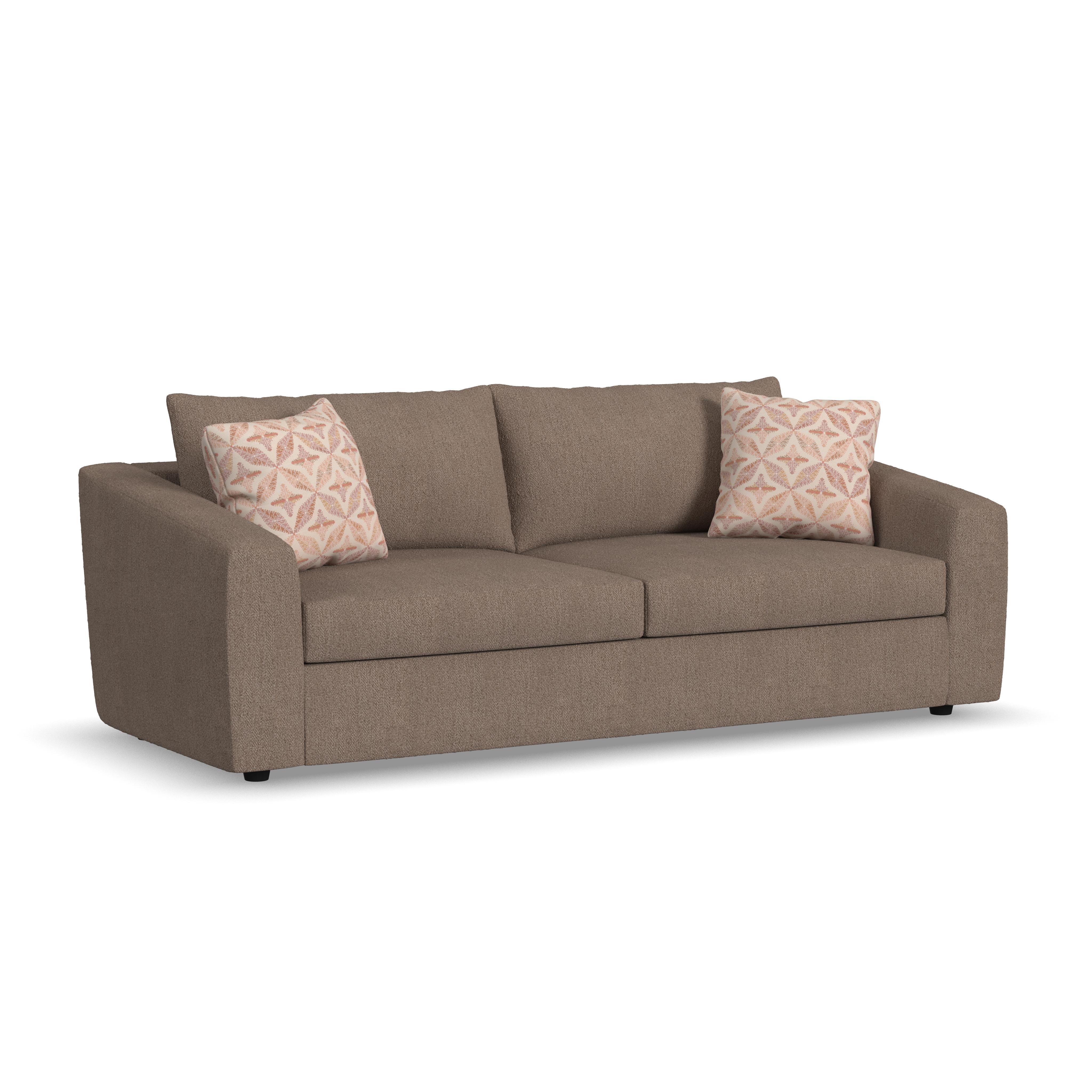 Chevy - Leather Sofa - Brown, light brown, view 2